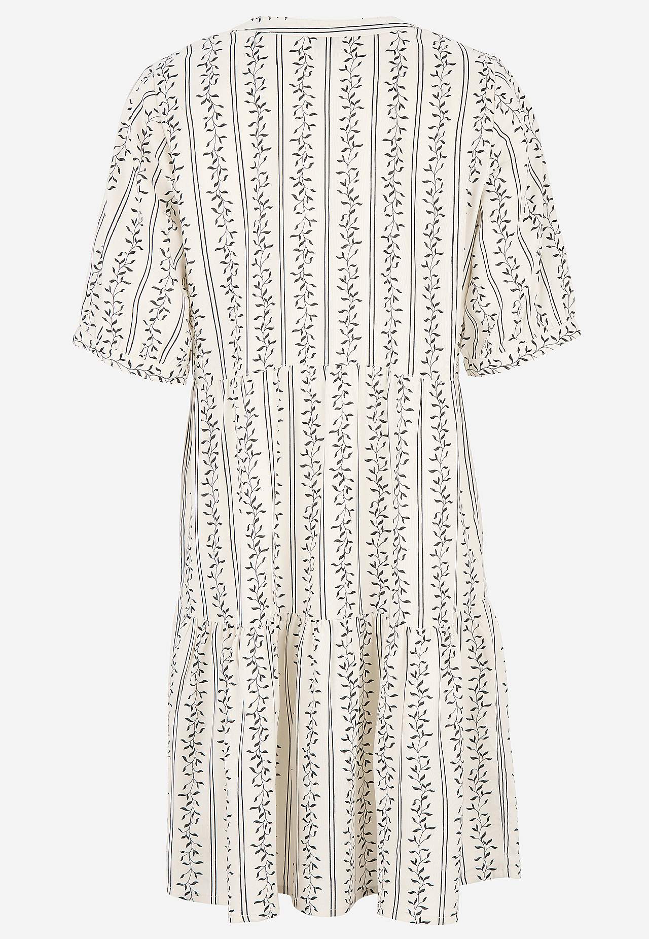 Dress with flounce