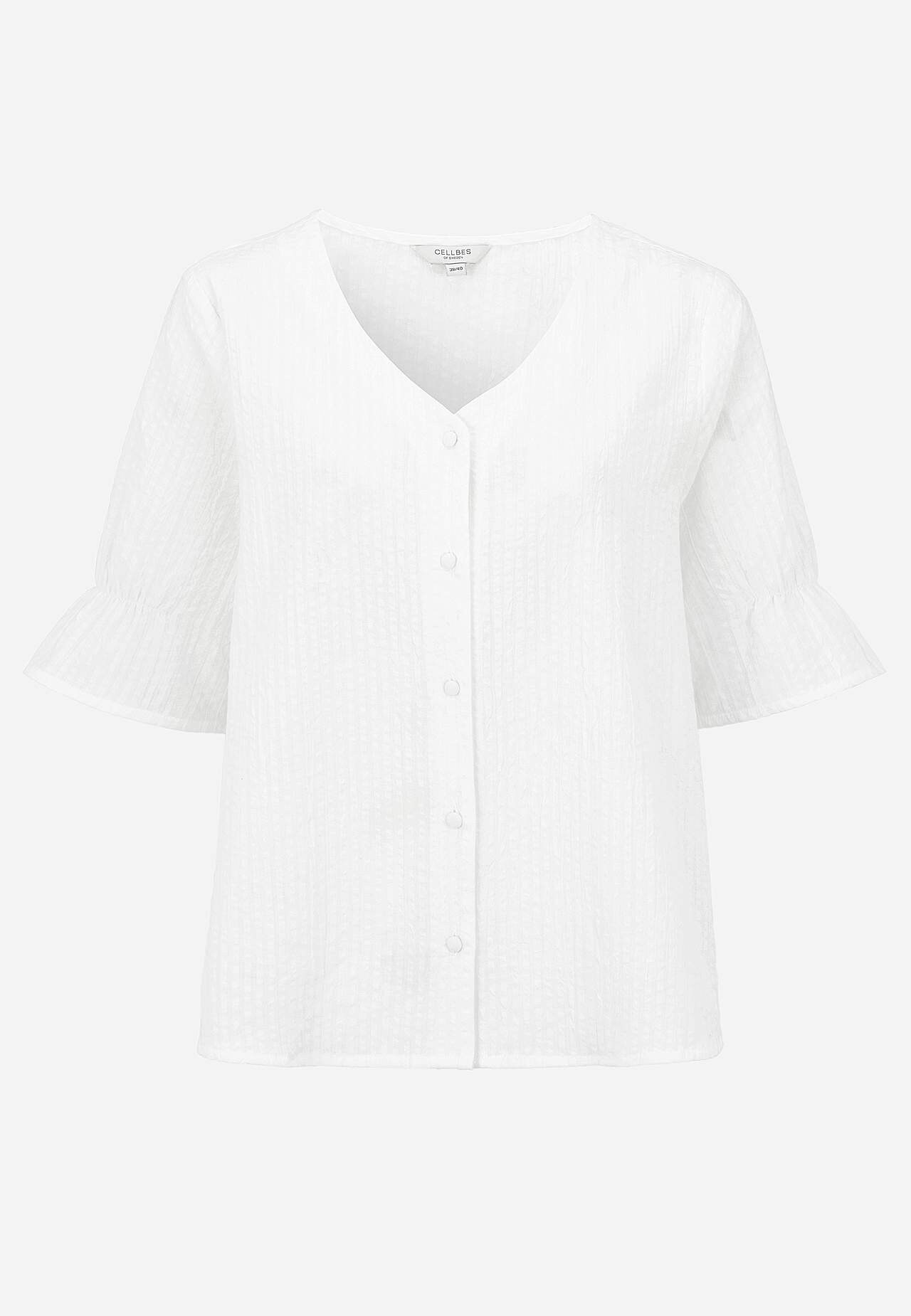 Blouse in seersucker
