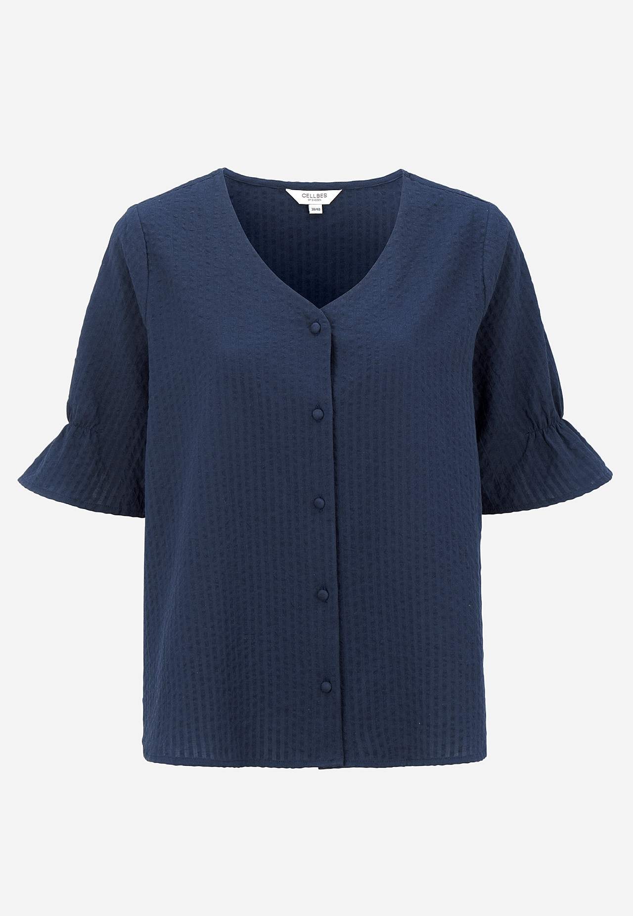 Blouse in seersucker