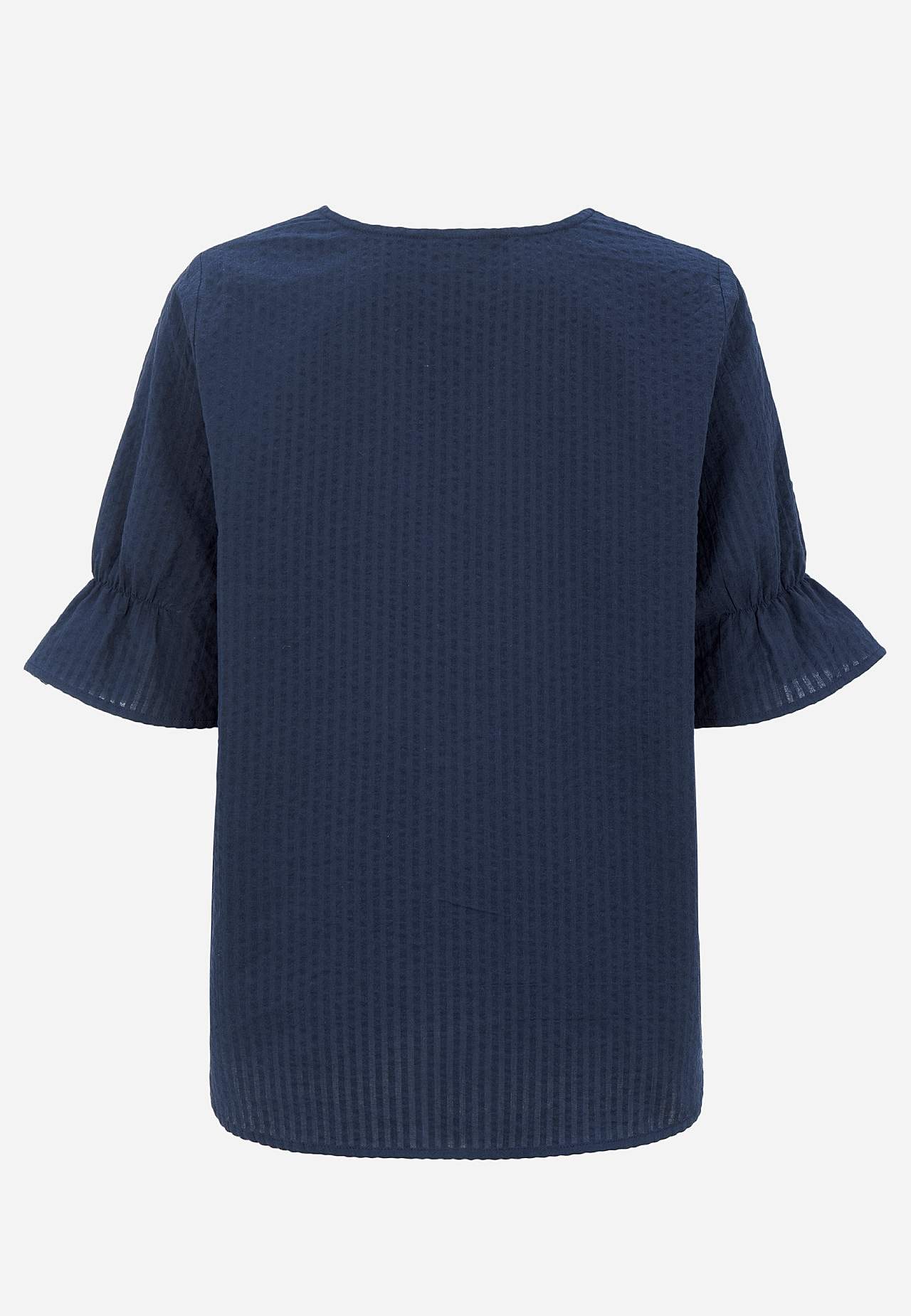 Blouse in seersucker