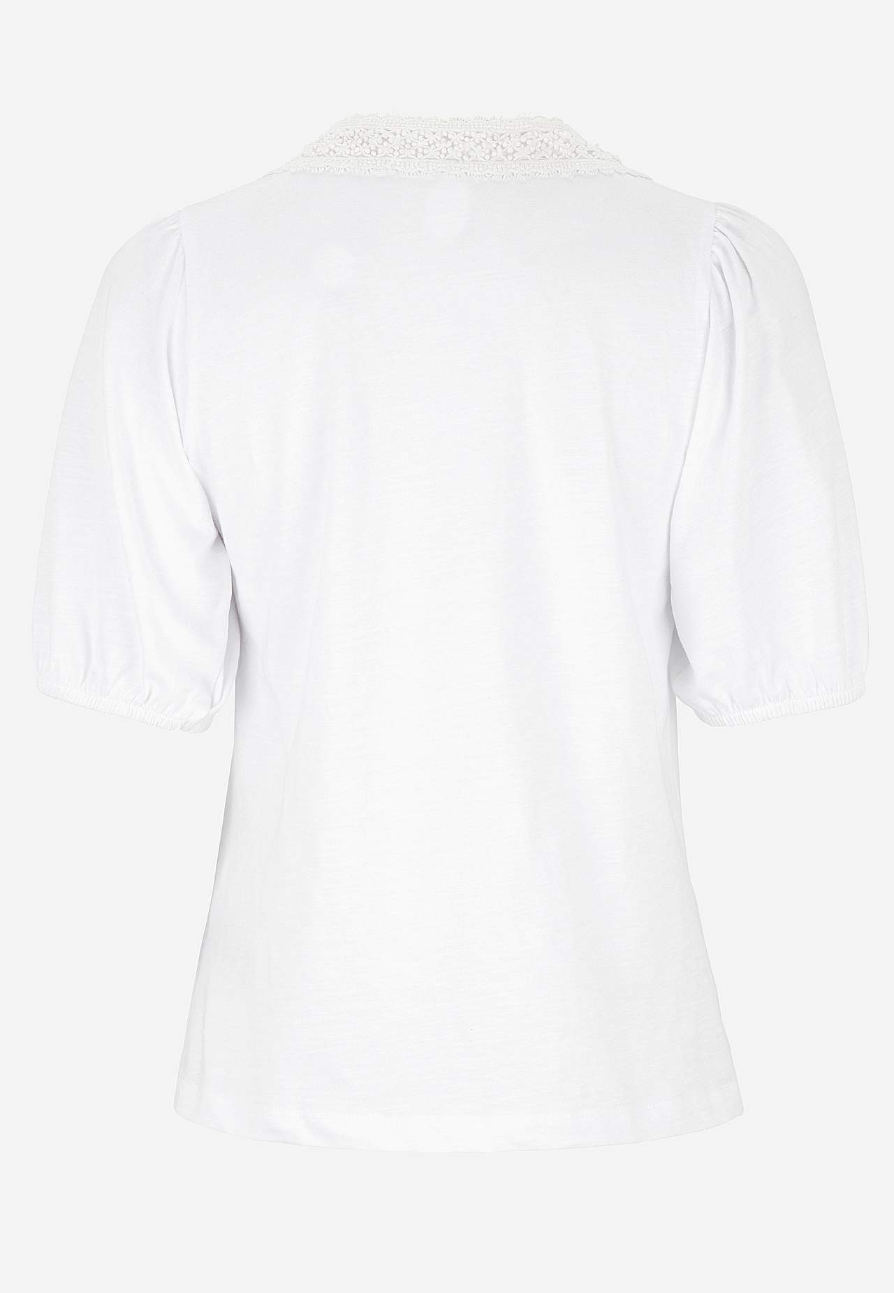 Jerseytop med broderi