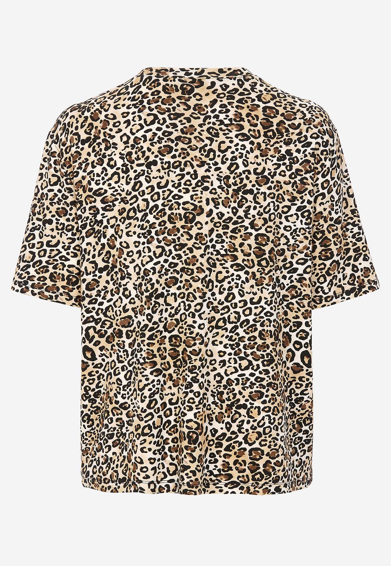 Leopard jersey top