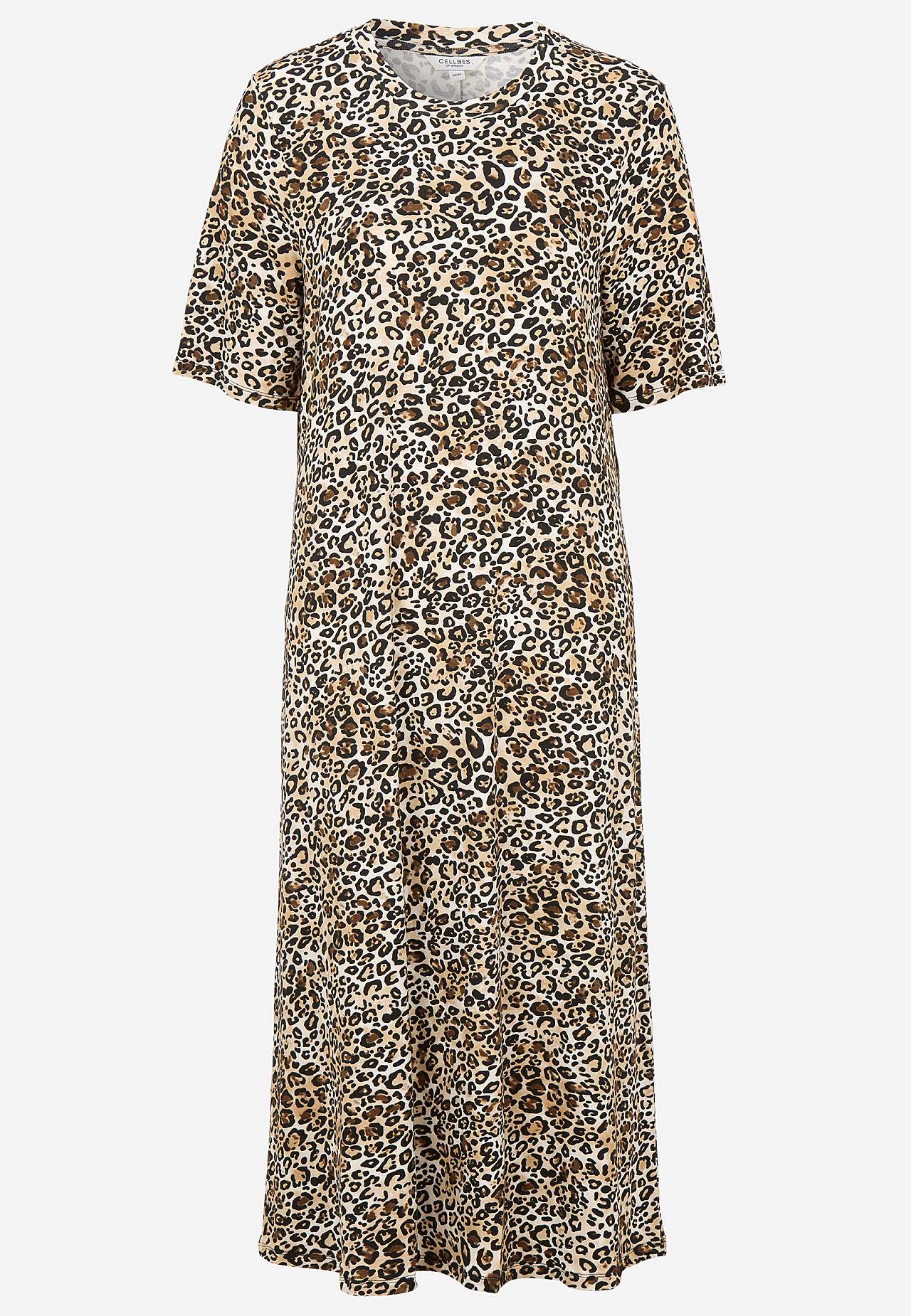 Leopard jersey dress