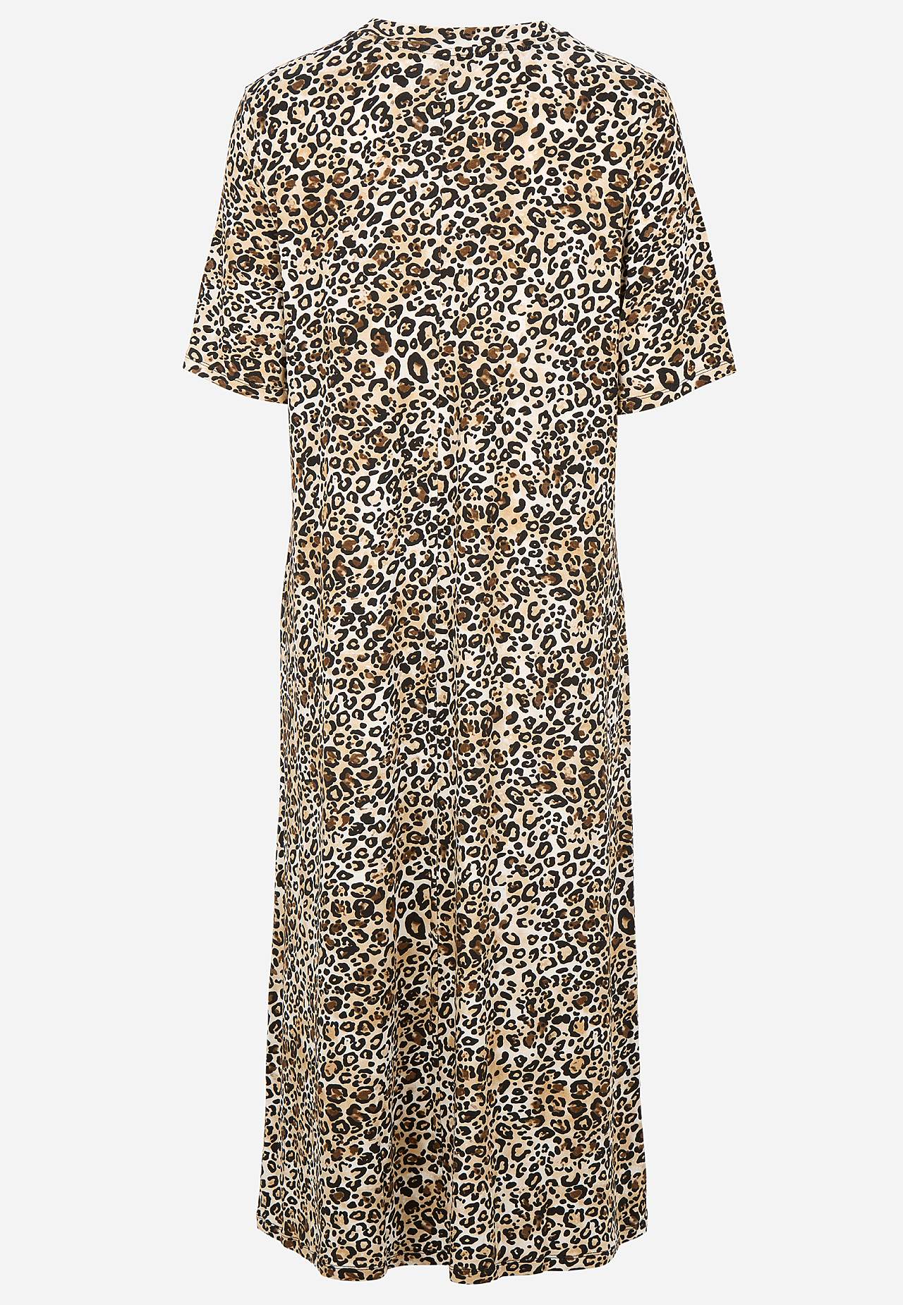 Leopard jersey dress