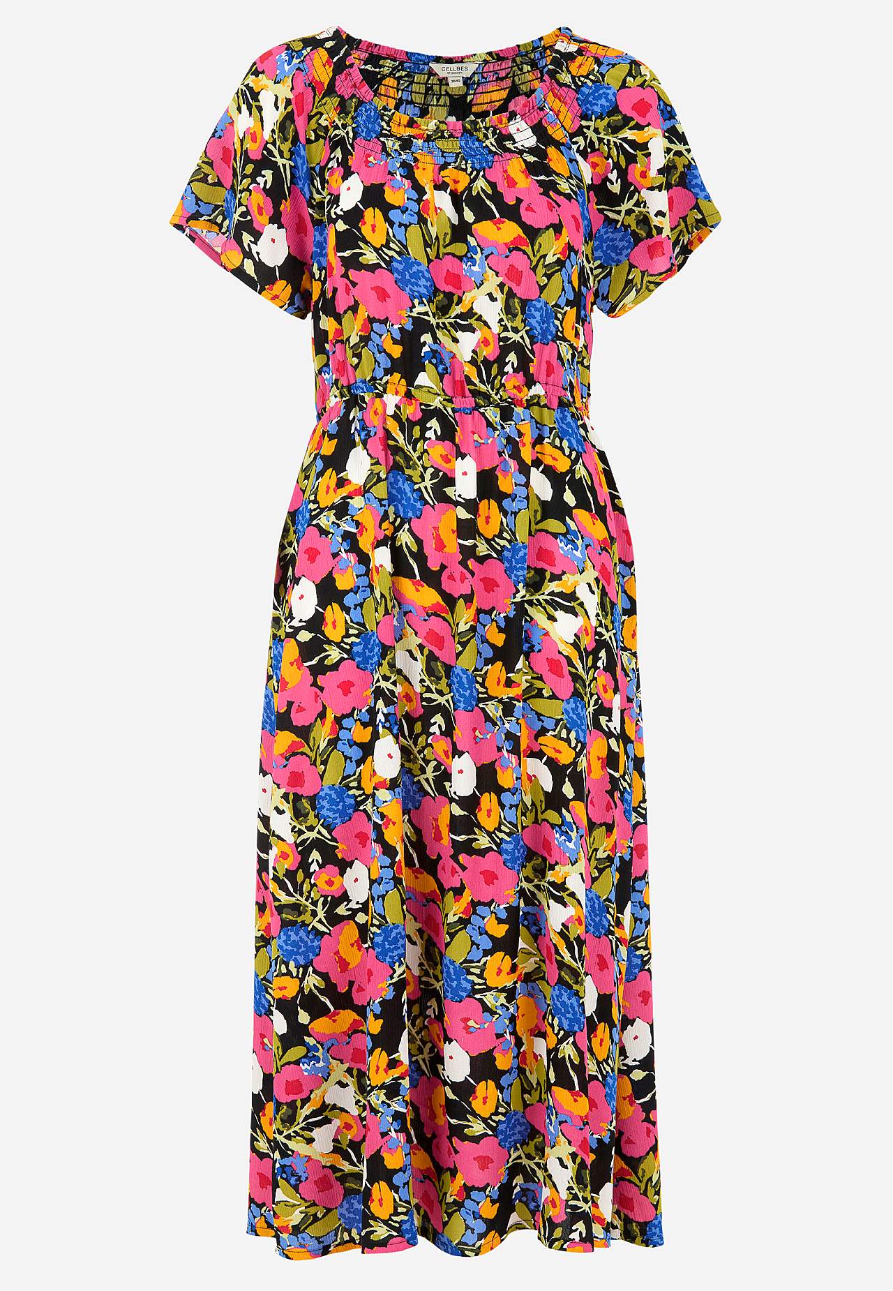 Dress in viscose crepe