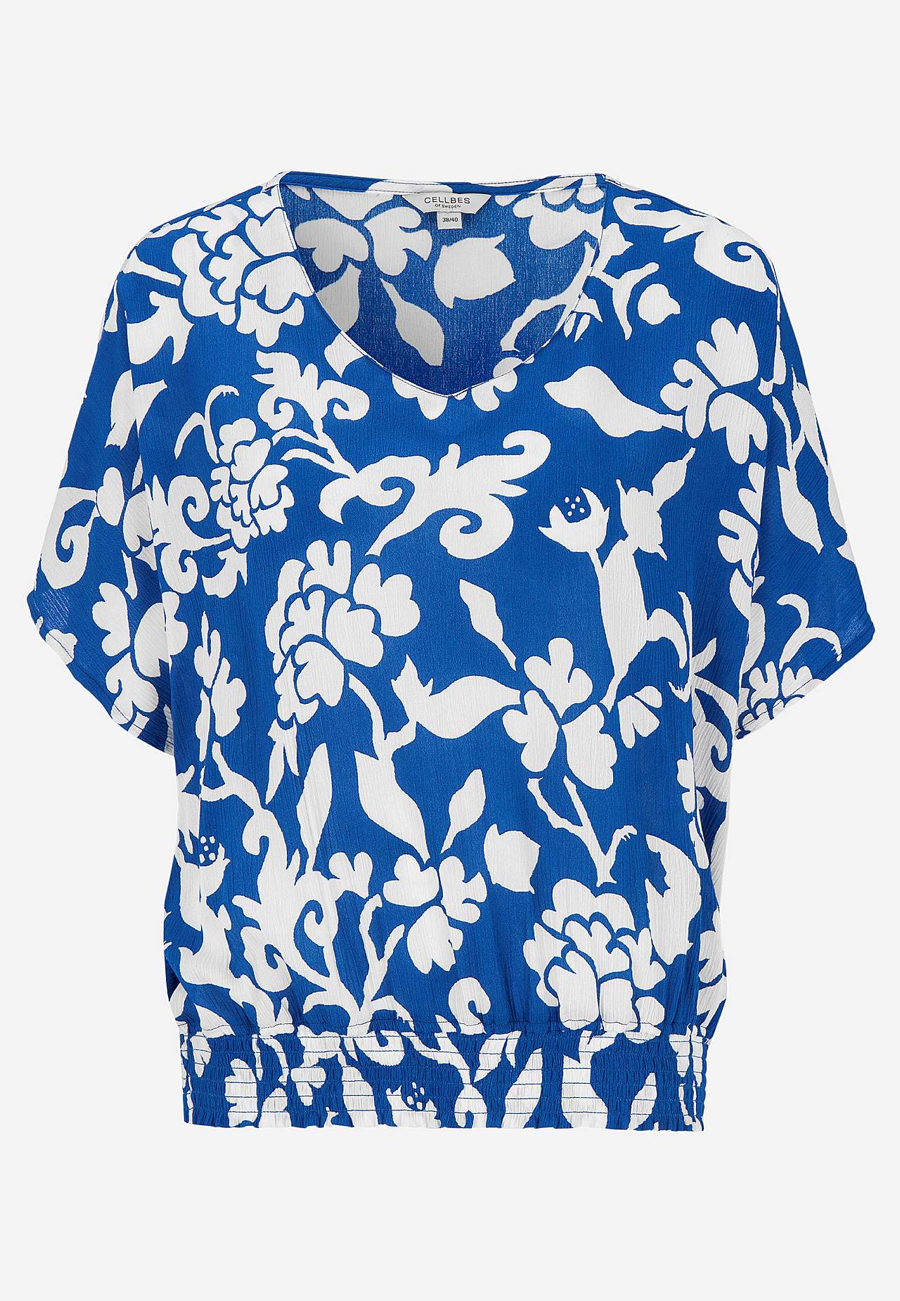 Blouse in viscose crepe