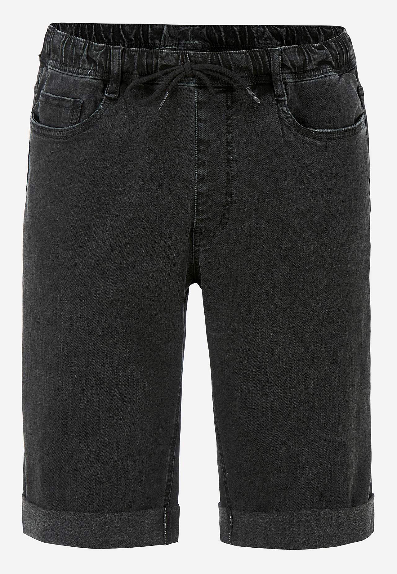 Jogger shorts with elastic waist