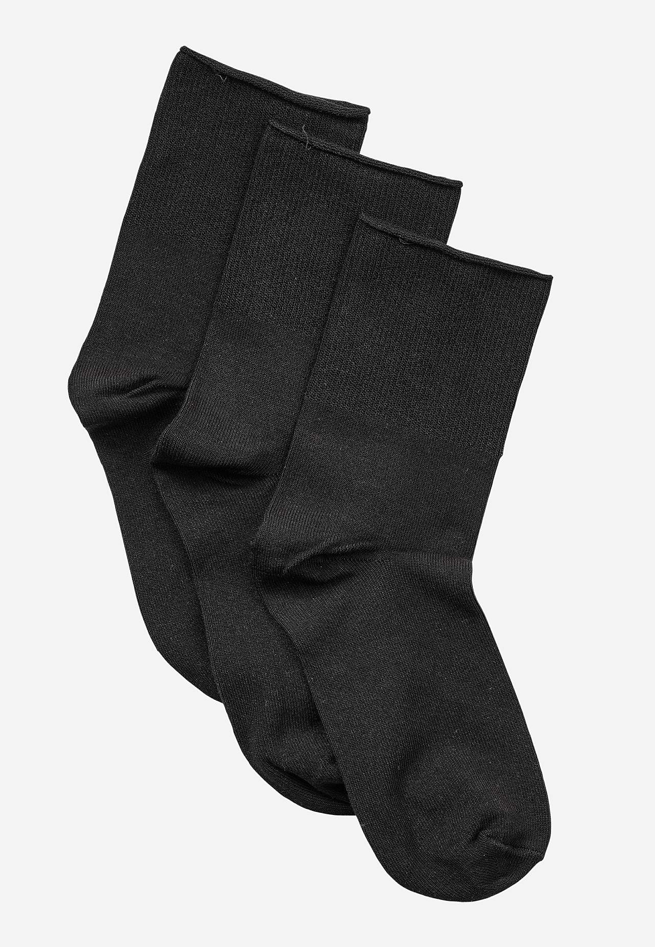 Socks with loose elastic 3-pack