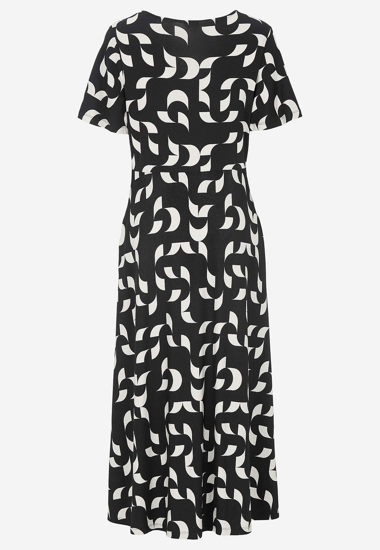Patterned viscose dress