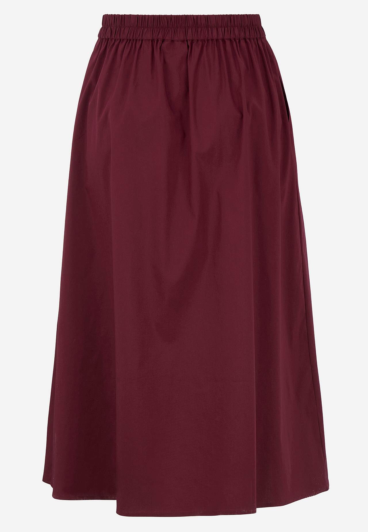 Woven poplin skirt with pockets