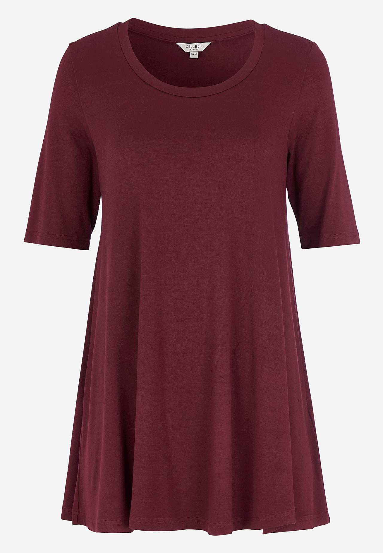 Jersey tuniq with short sleeves