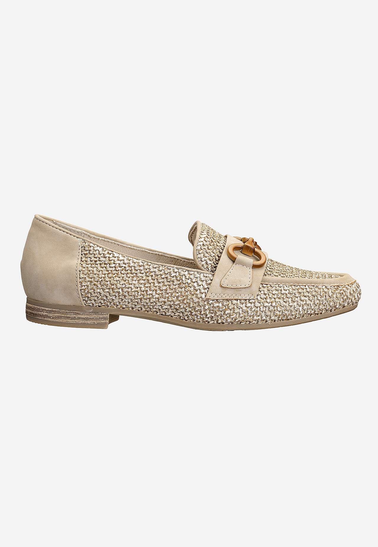 Loafers med dekorspänne