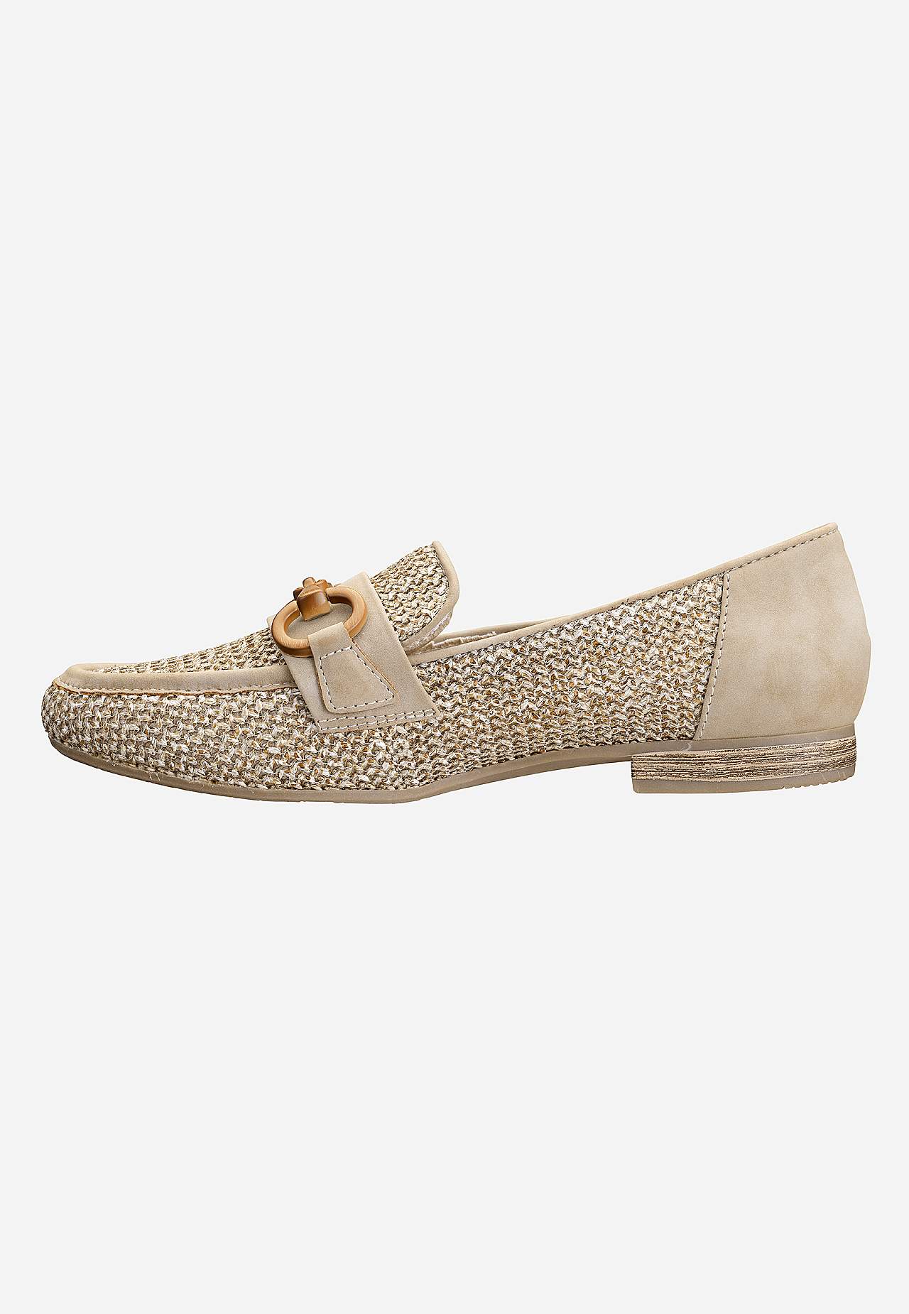 Loafers med dekorspänne