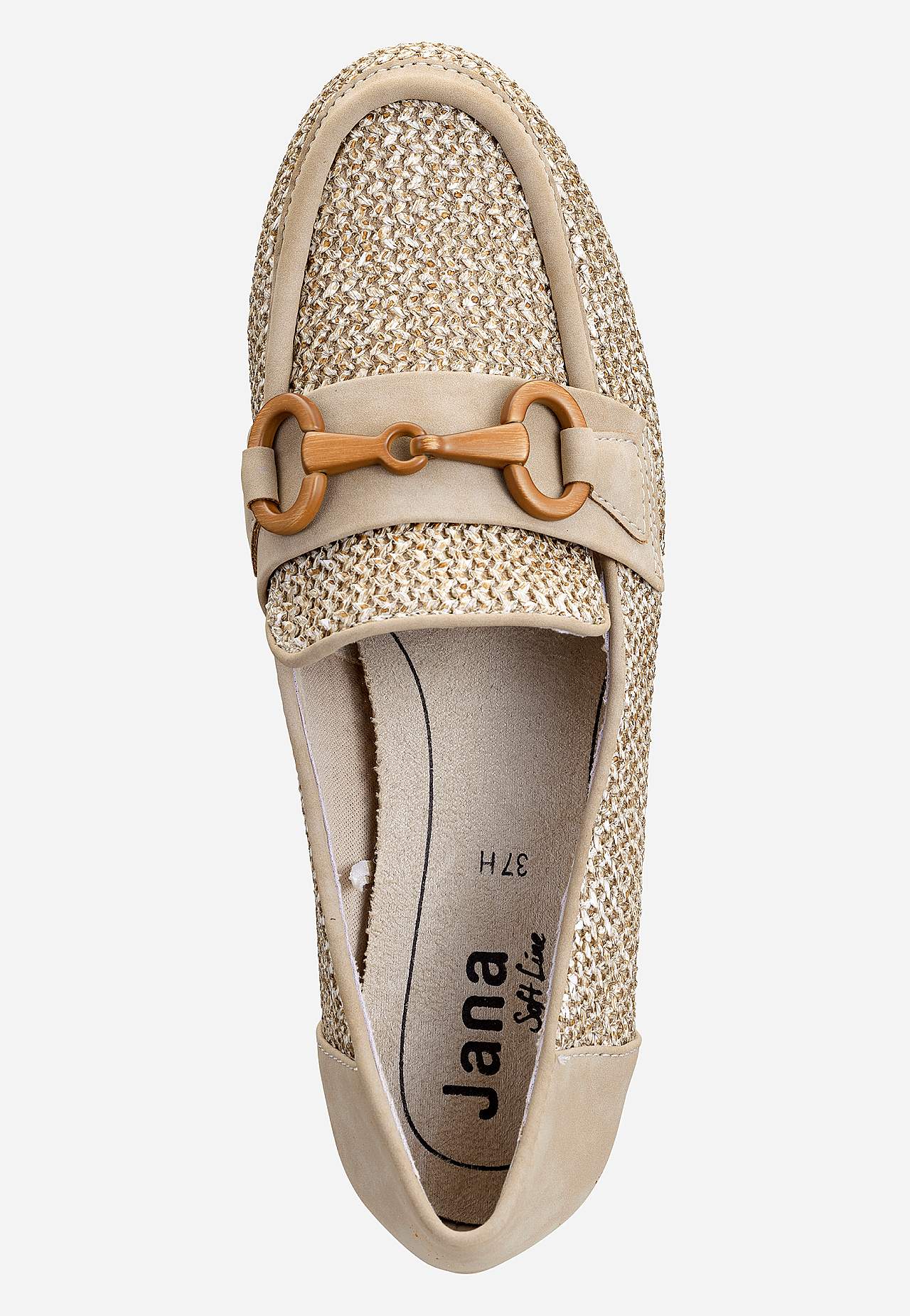 Loafers med dekorspänne
