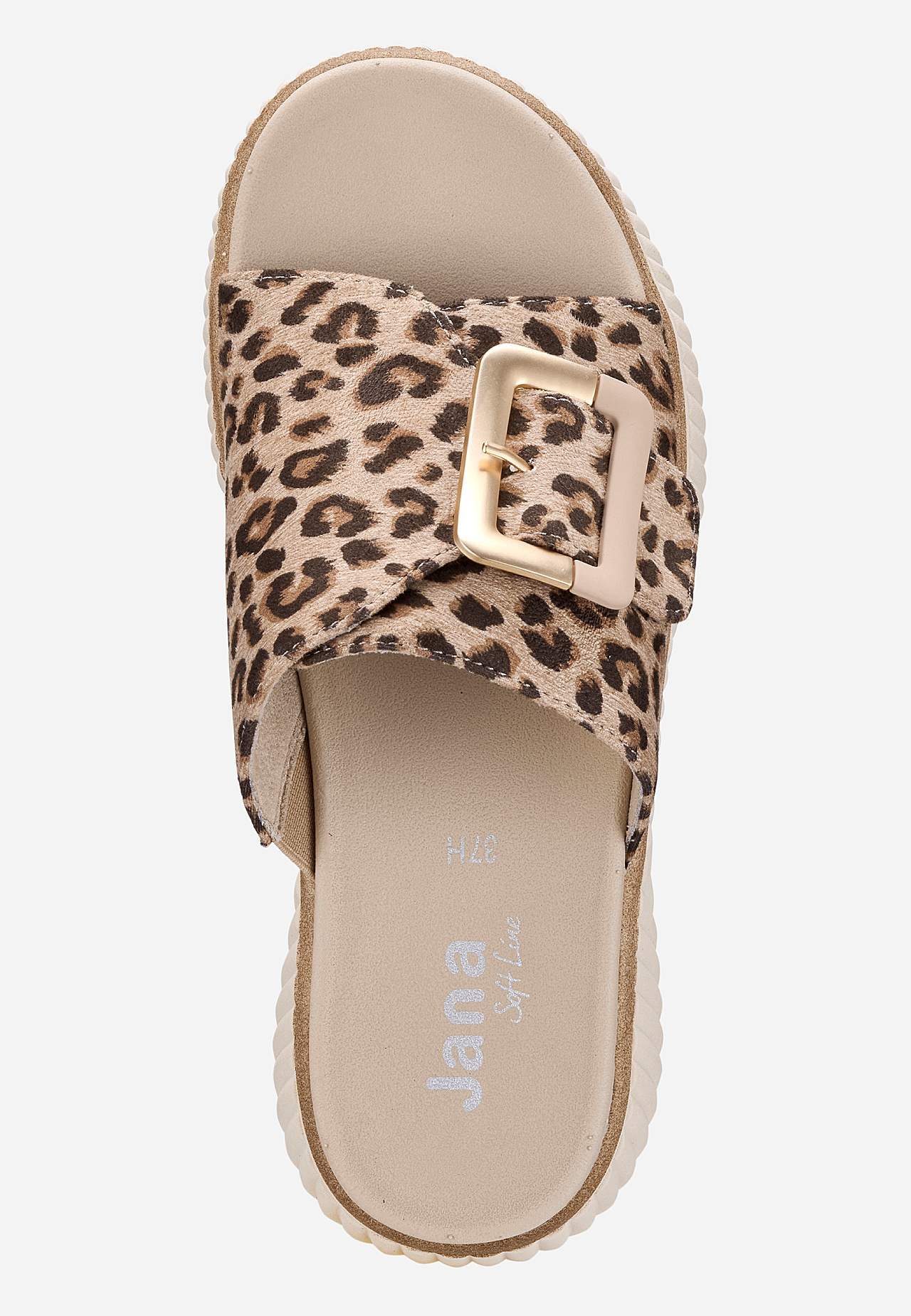 Leopardmönstrad sandal