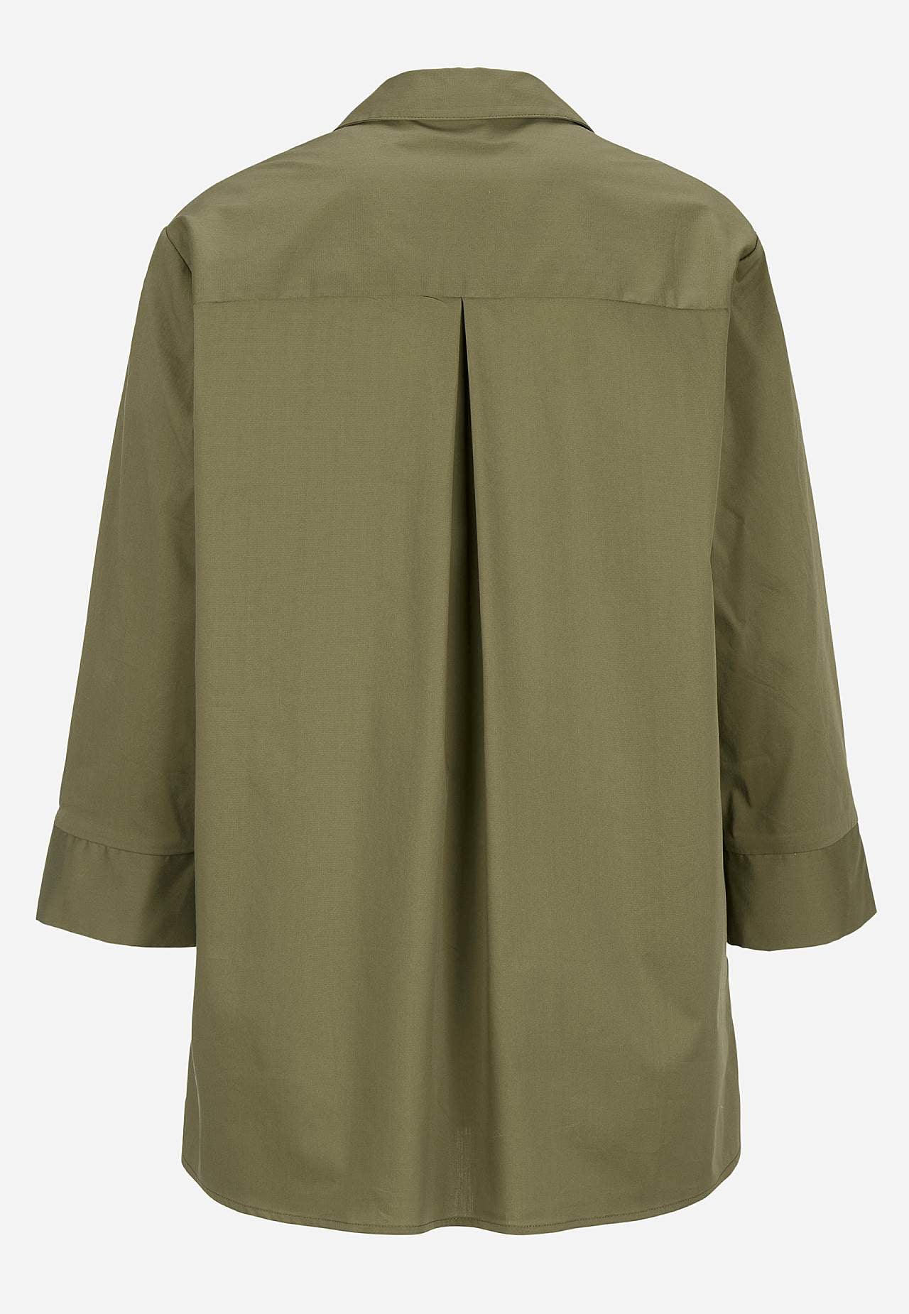 Woven tunic in poplin