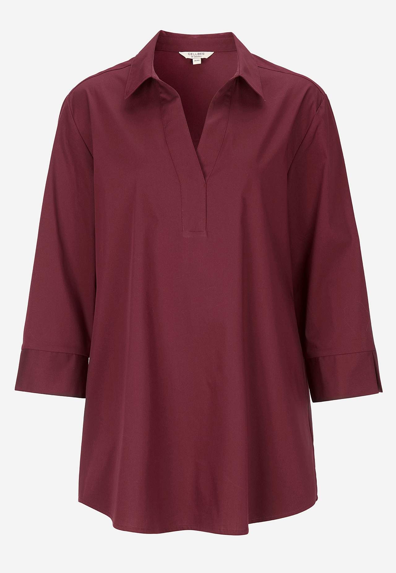 Woven tunic in poplin