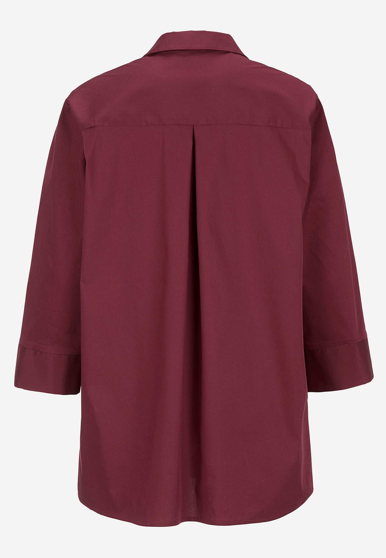 Woven tunic in poplin