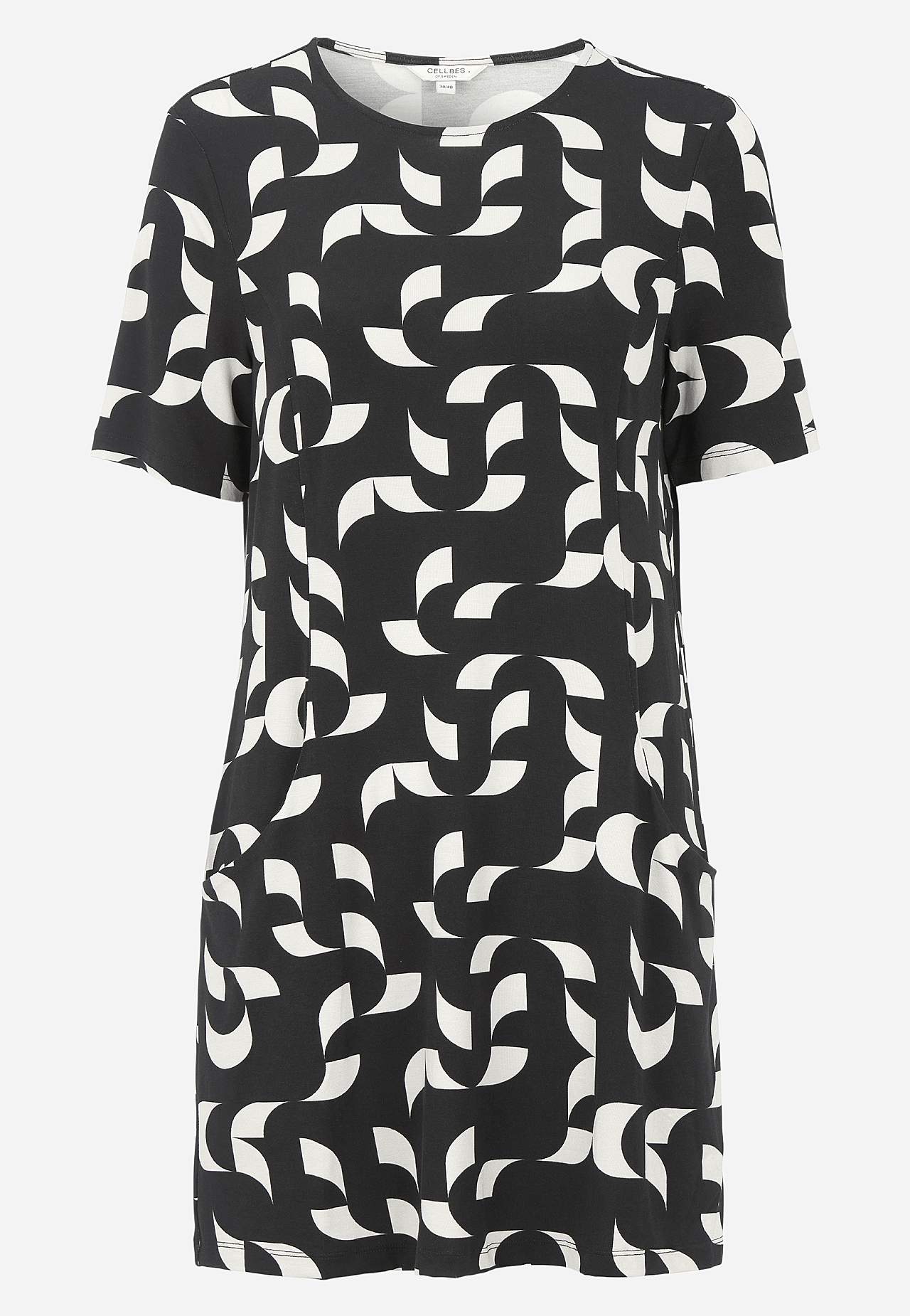 Patterned tunic with pockets