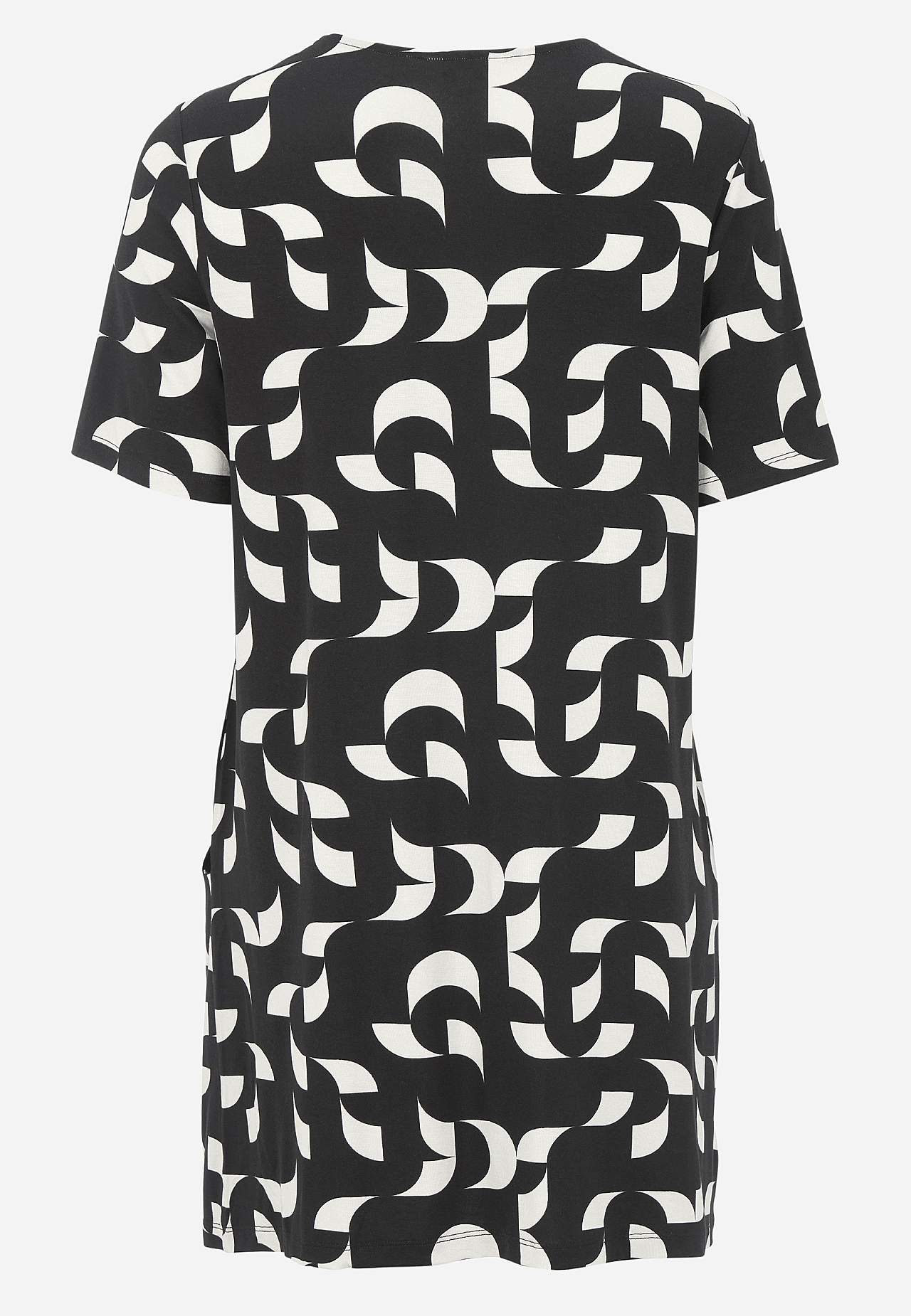 Patterned tunic with pockets