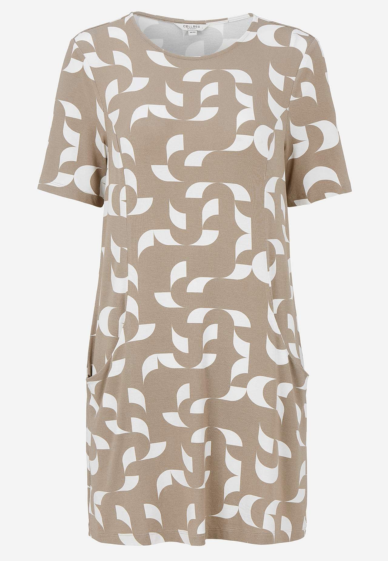 Patterned tunic with pockets