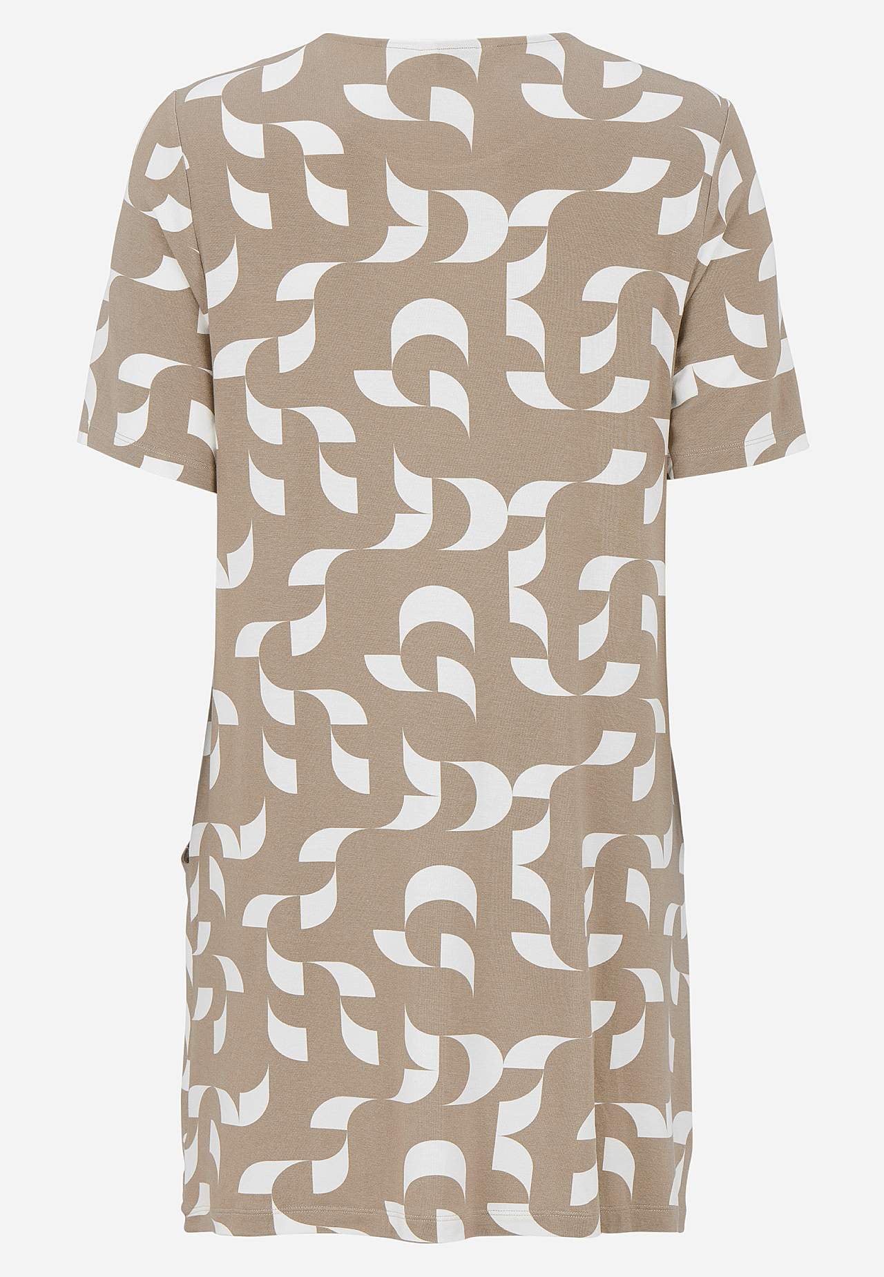 Patterned tunic with pockets