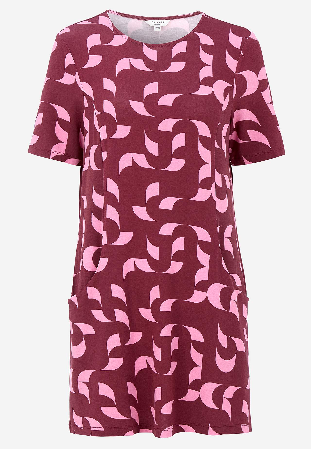 Patterned tunic with pockets