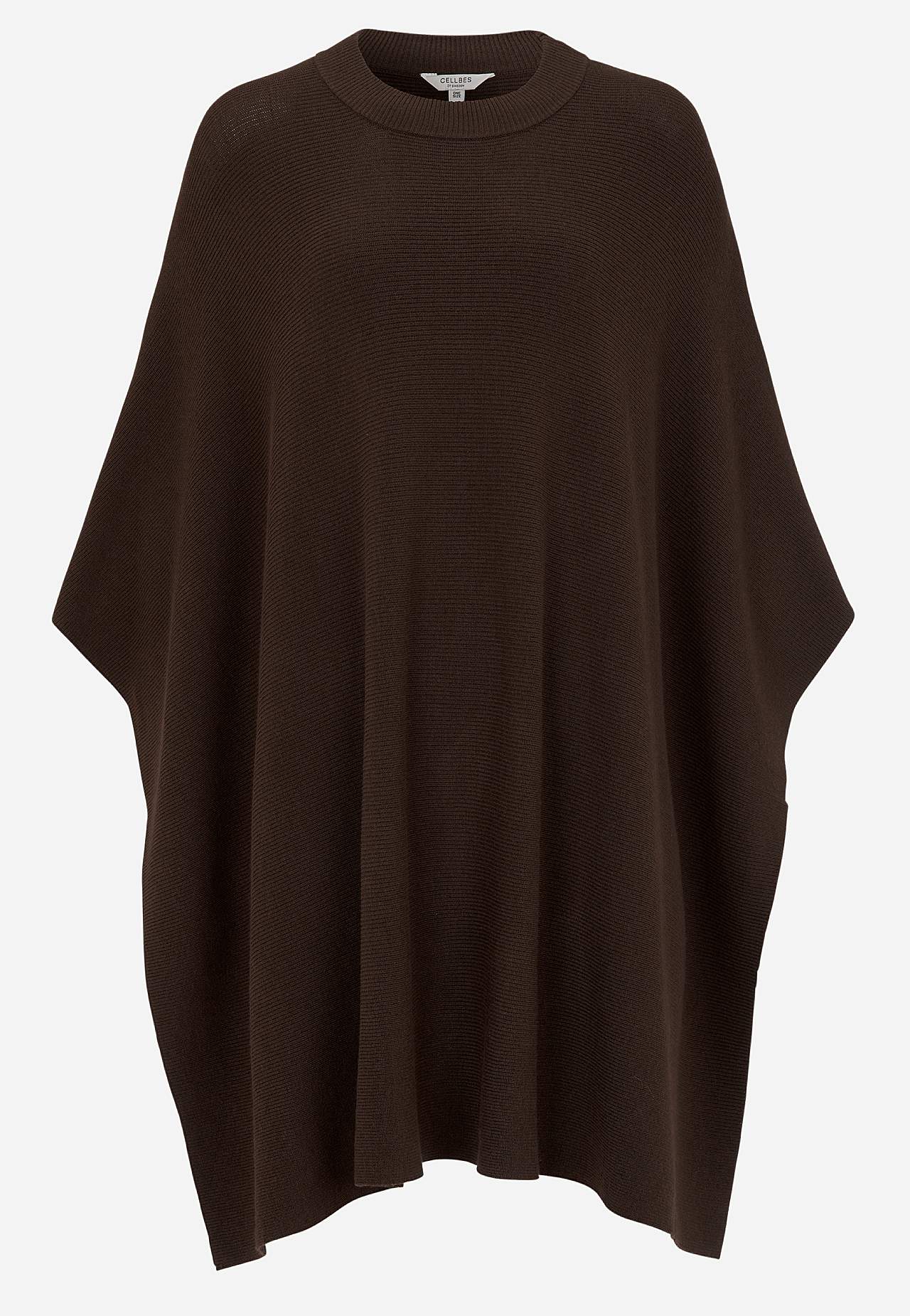 Finstickad poncho
