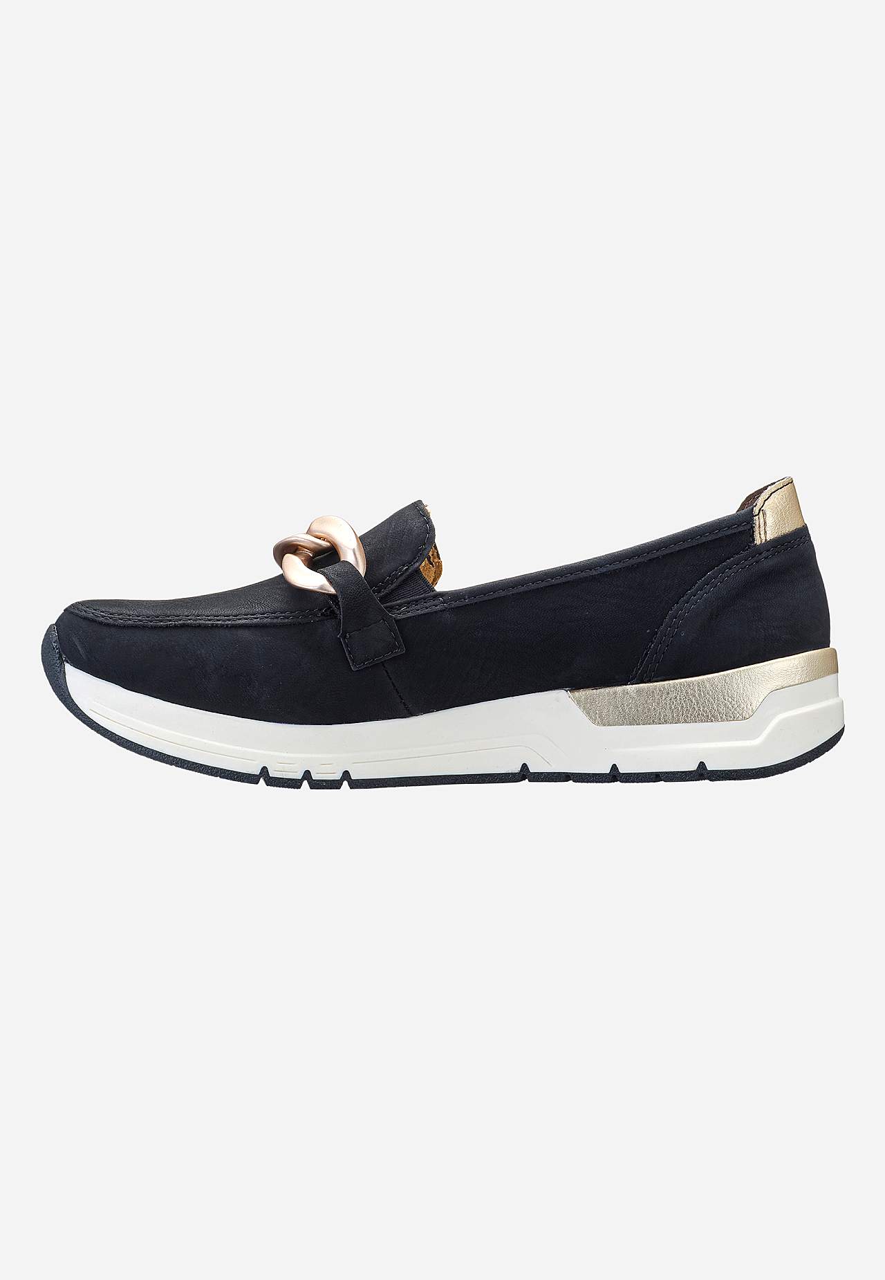 Loafer med spänne