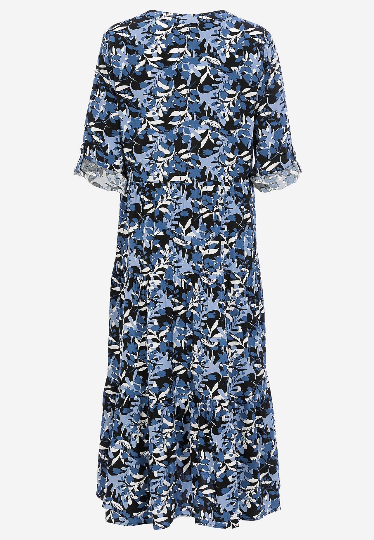 Dress with flounces