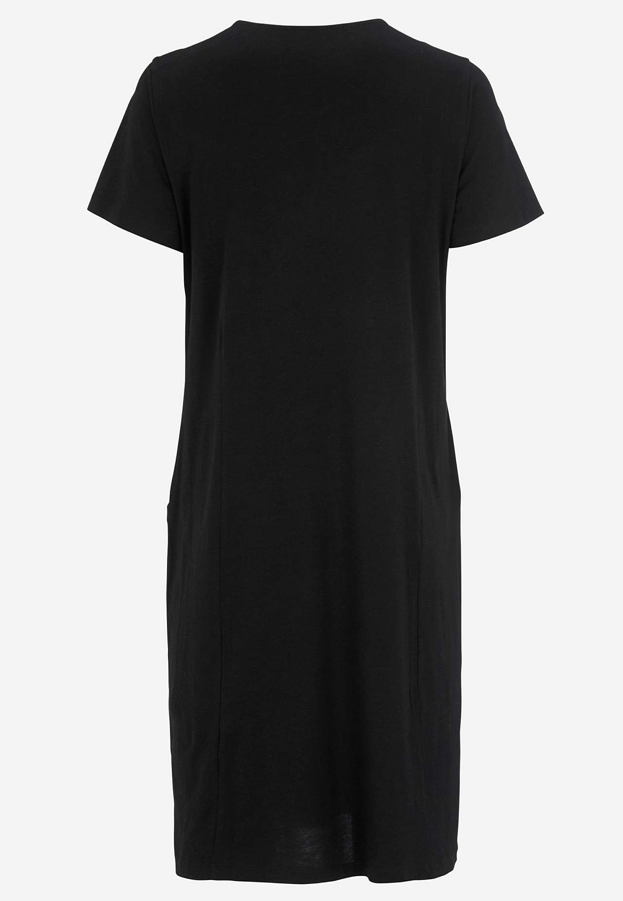 Jersey dress with pockets