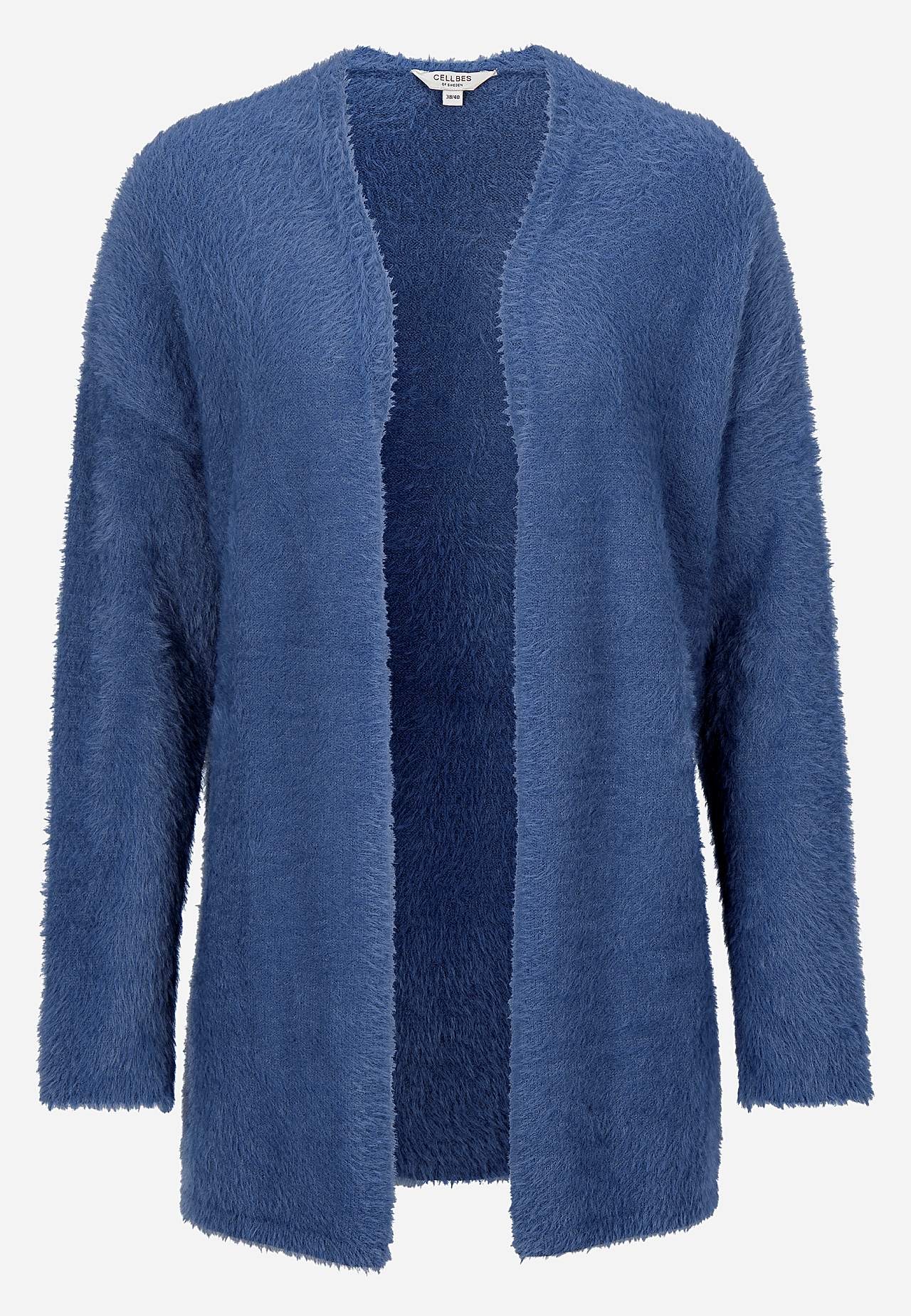 Knitted, open cardigan
