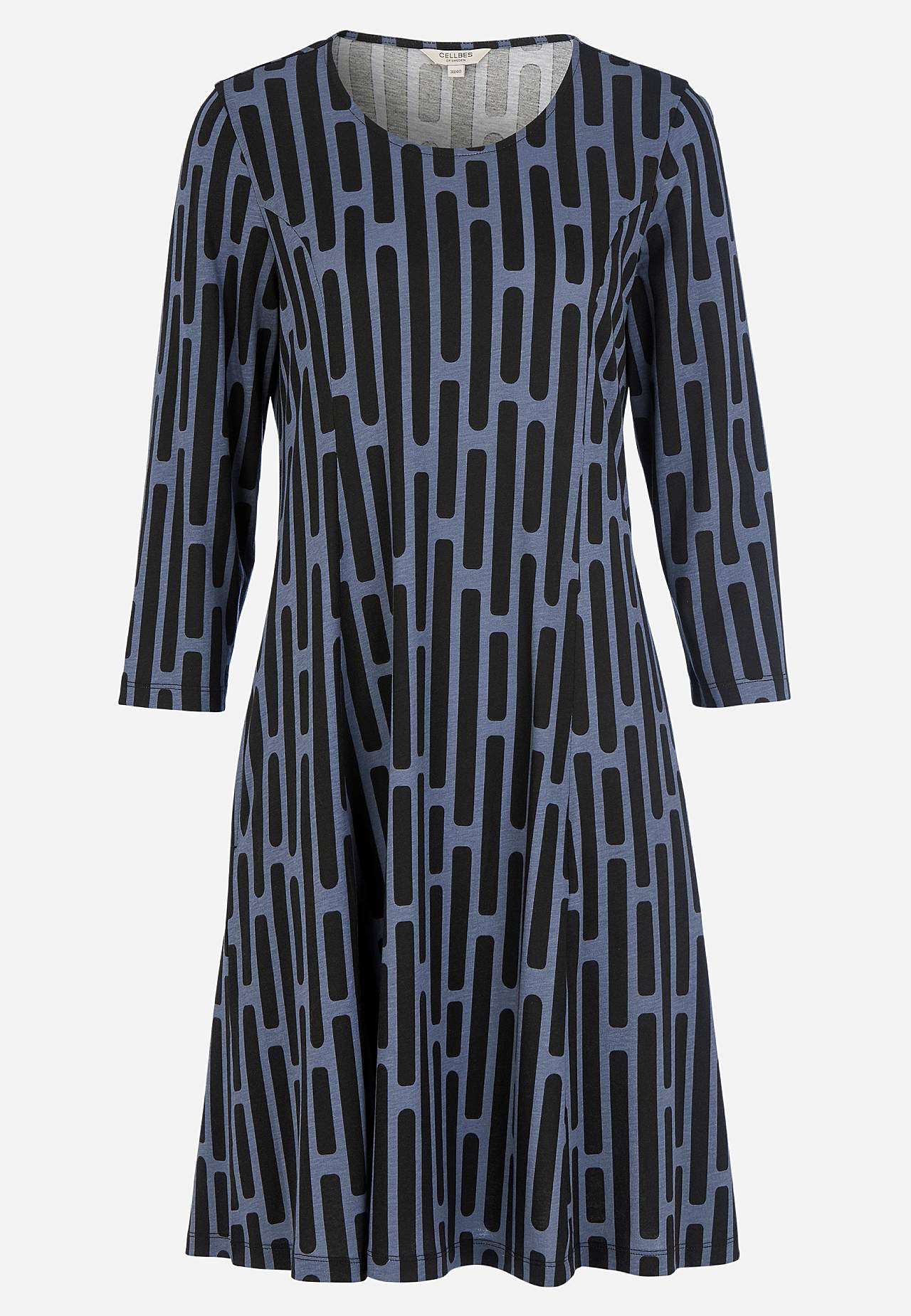 Patterned jersey dress with pockets