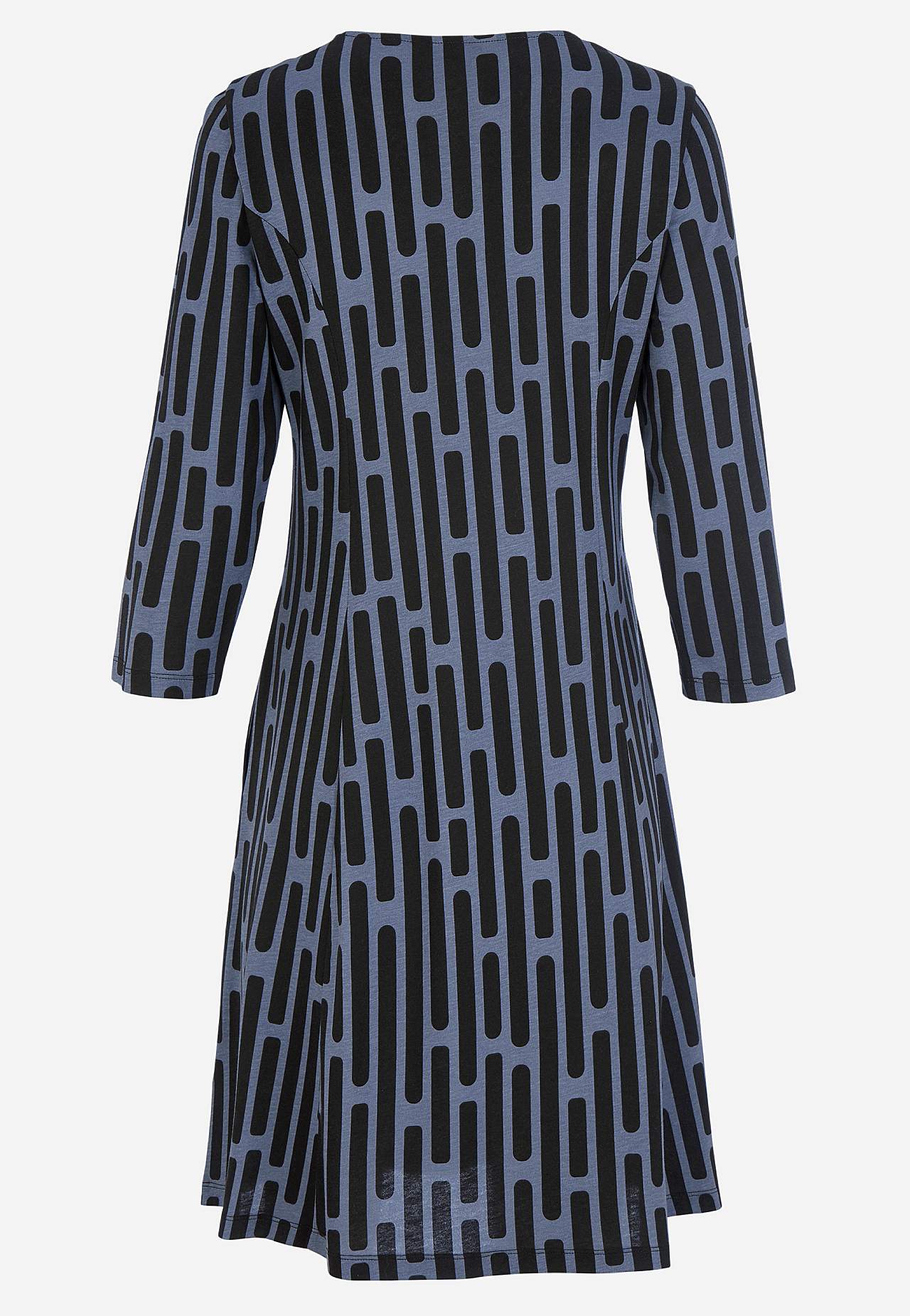 Patterned jersey dress with pockets