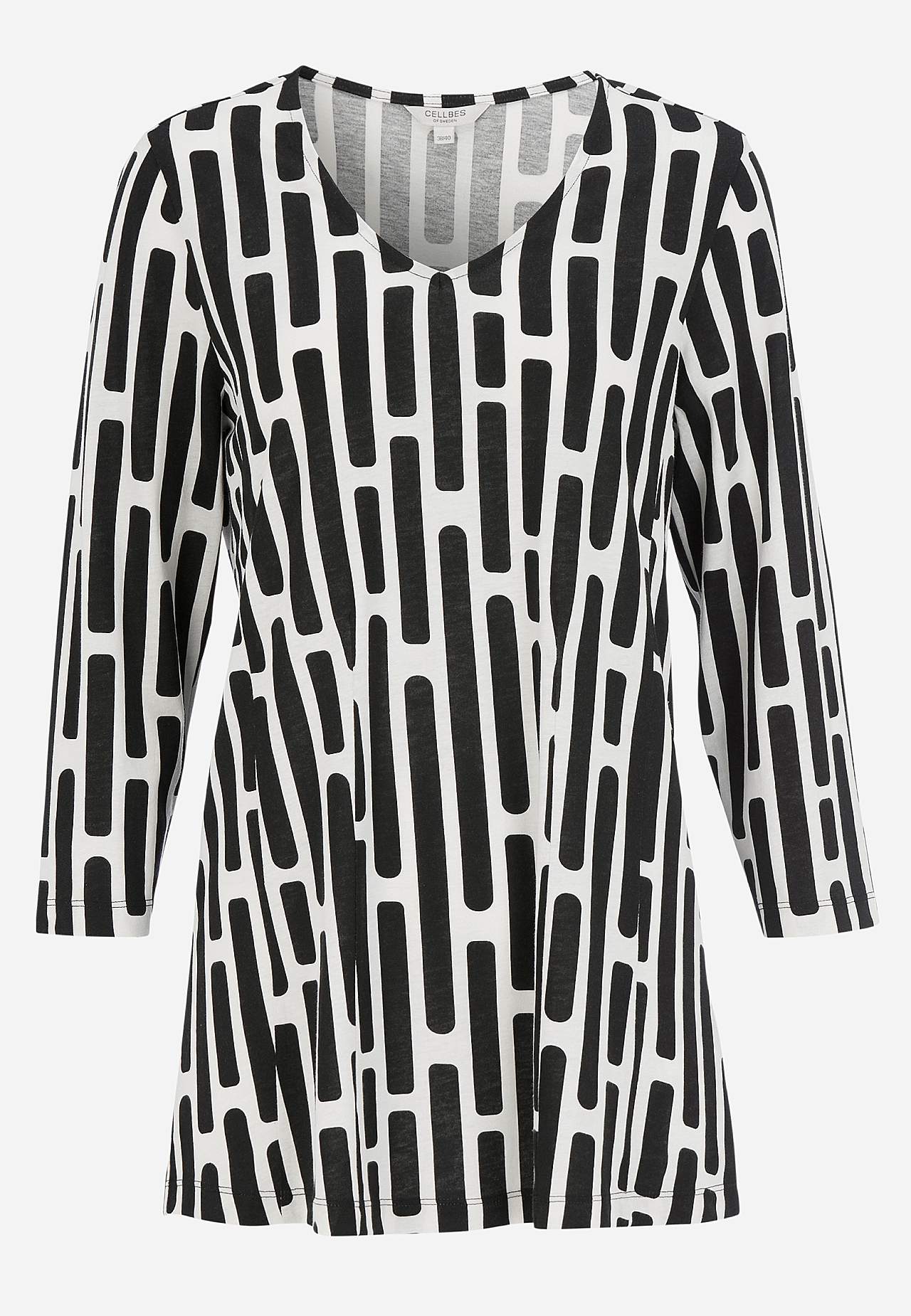 Patterned jersey tuniq
