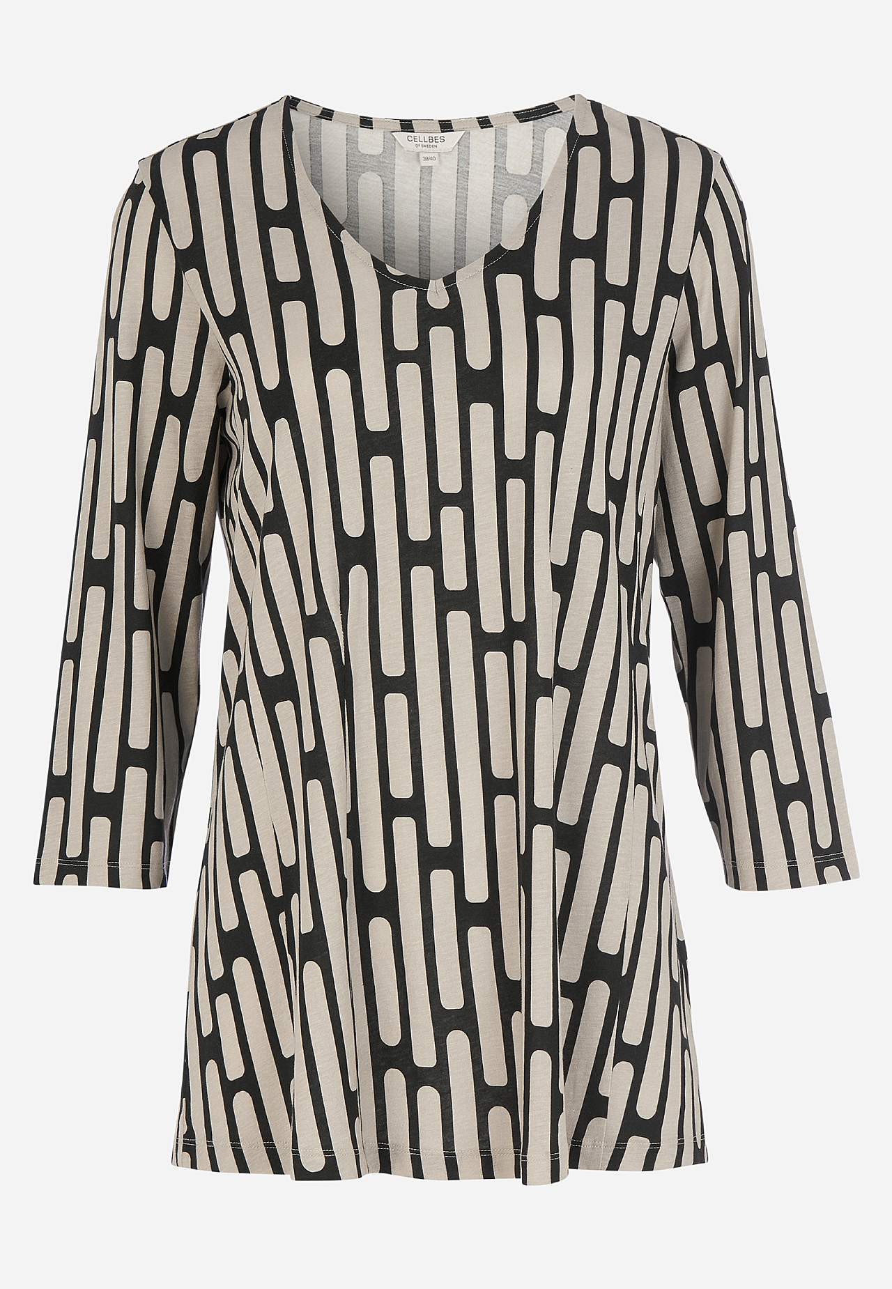 Patterned jersey tuniq