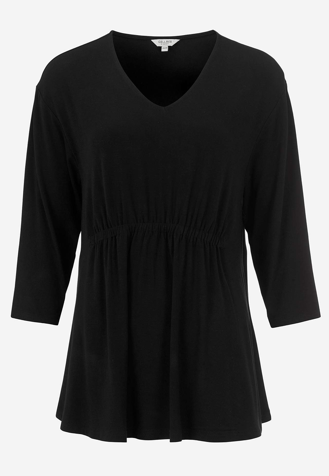 Jersey top with 3/4 sleeve