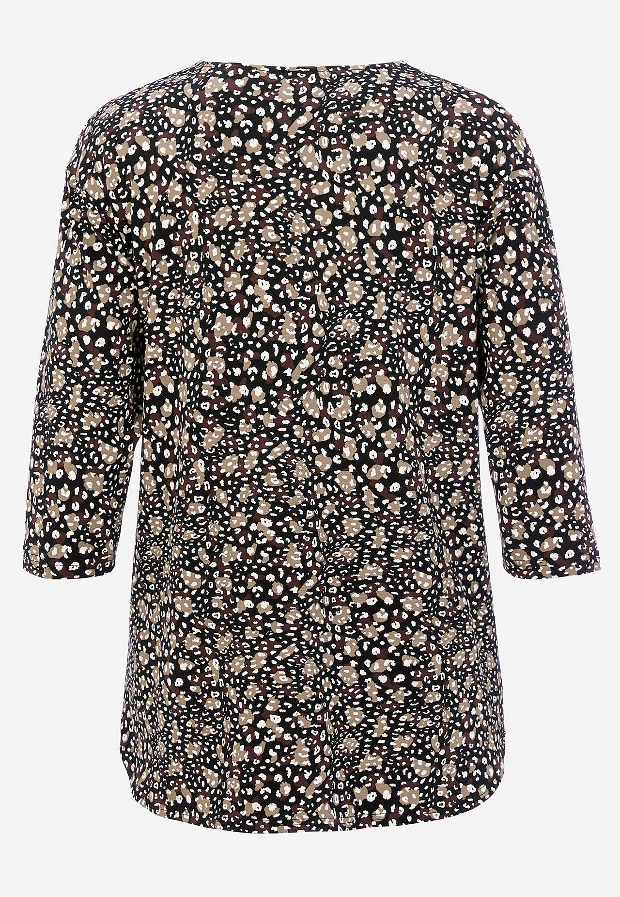 Jersey top with 3/4 sleeve