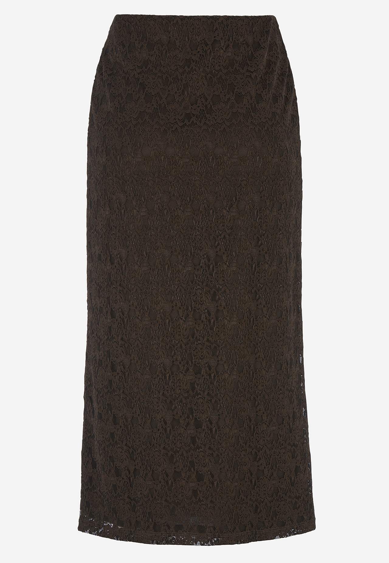 Midi skirt in lace