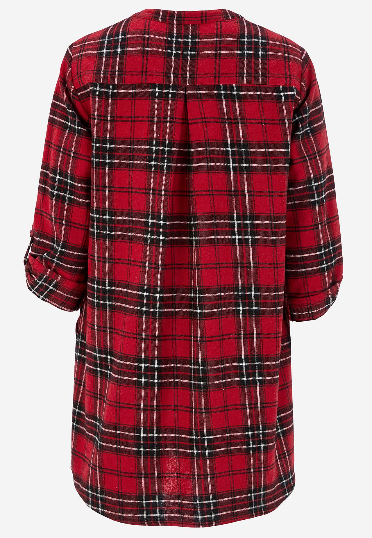 Tunic in flannel with pockets