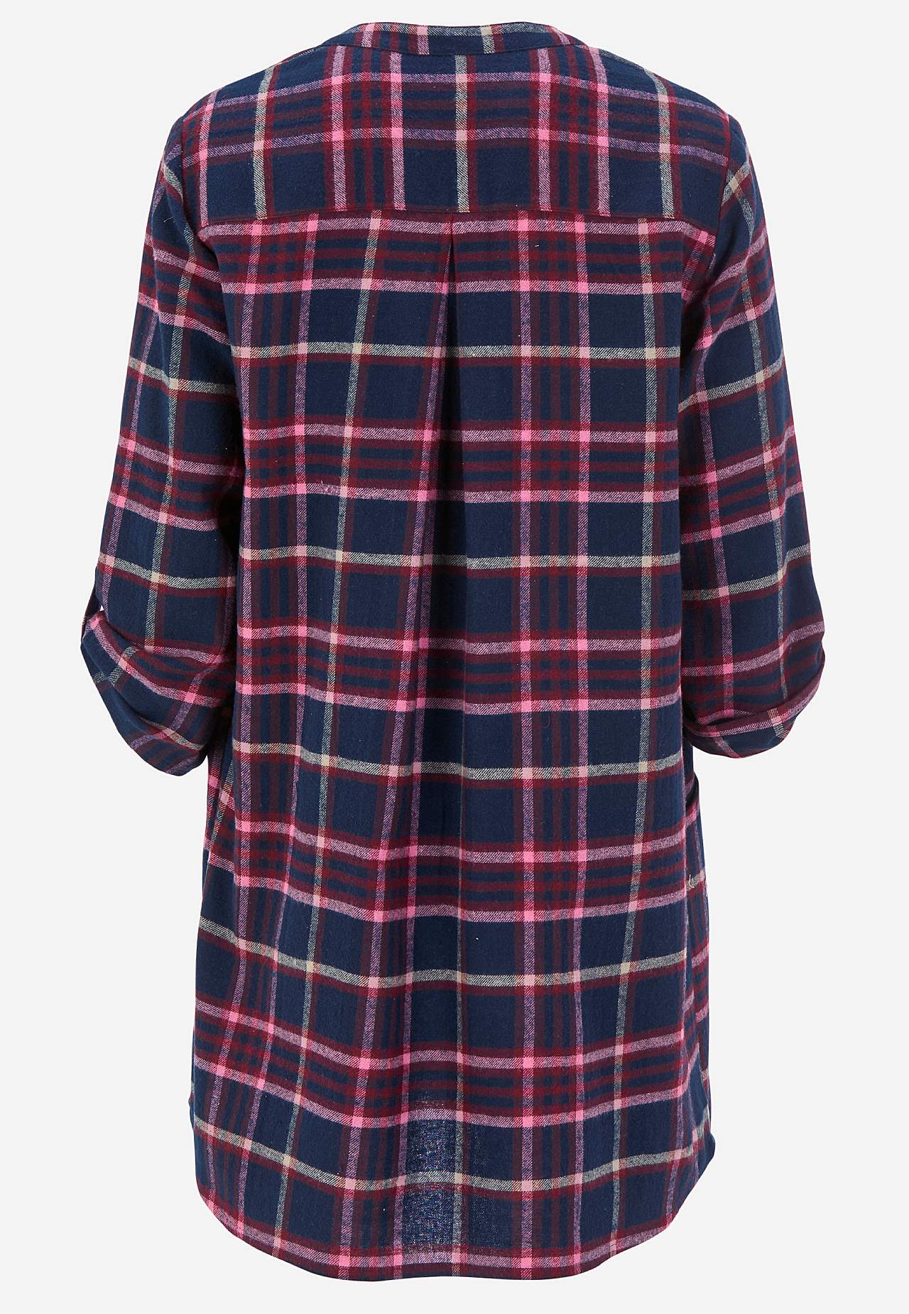 Tunic in flannel with pockets