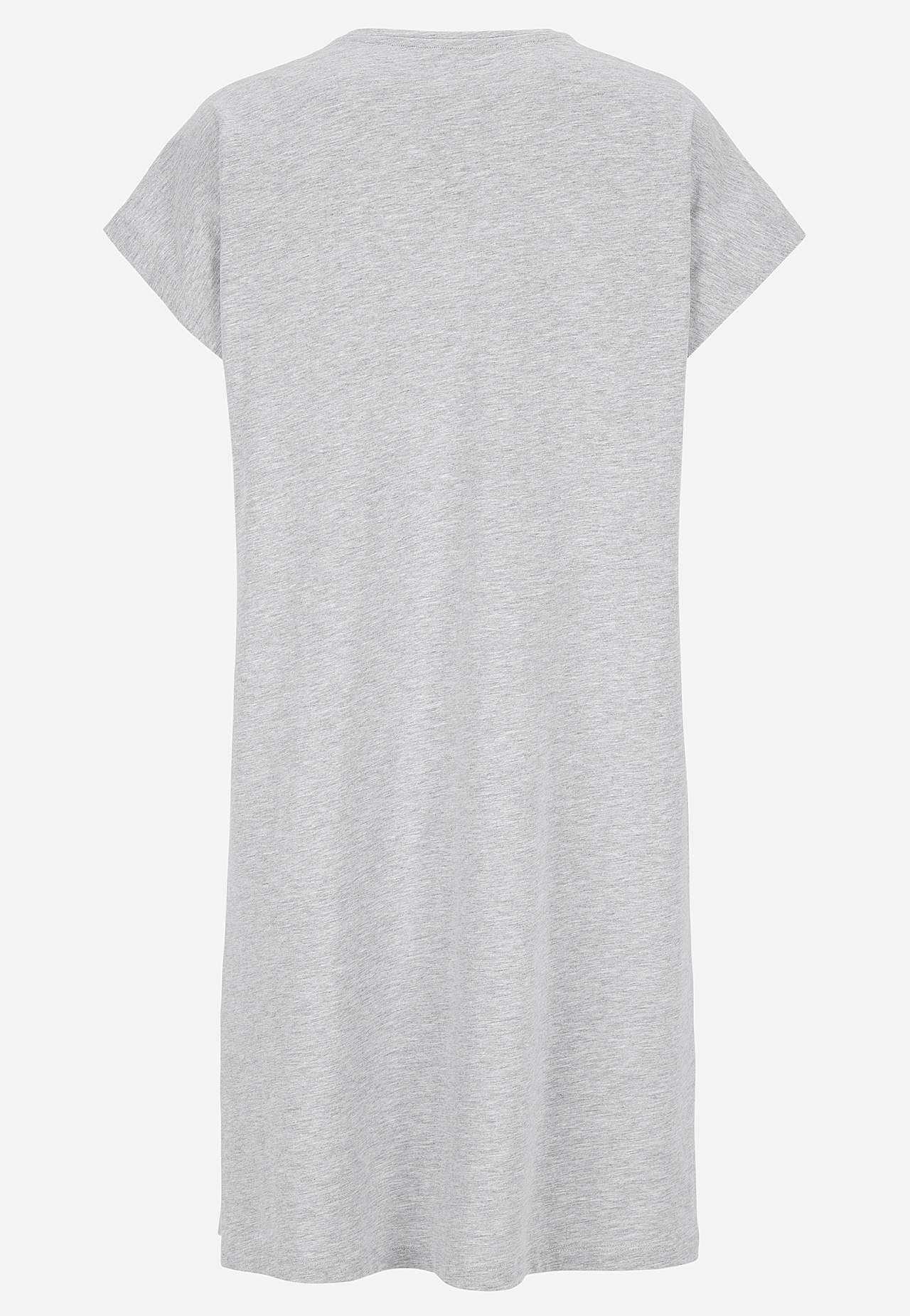 Nightgown with v-neck cut