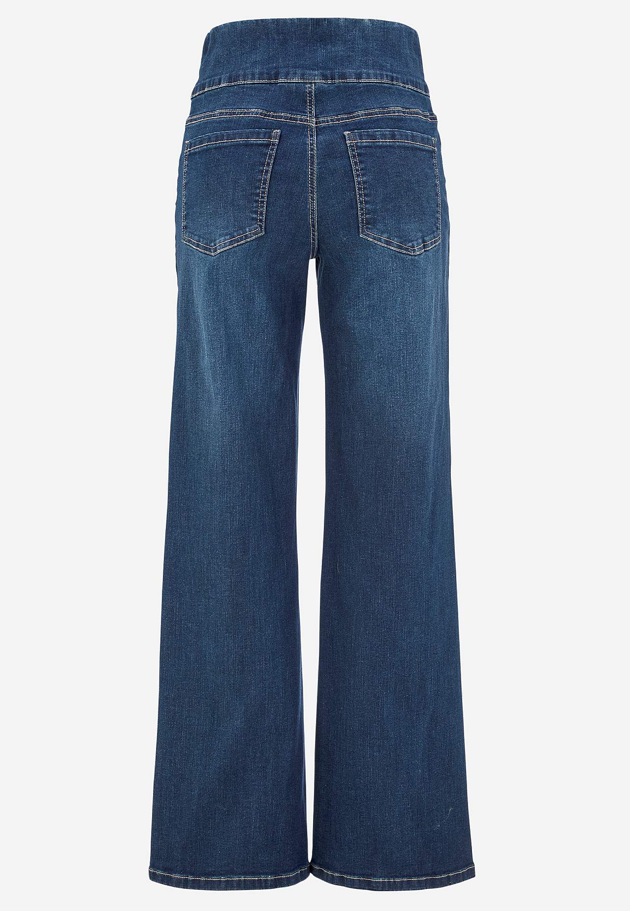 Jeans with high elasticized waist