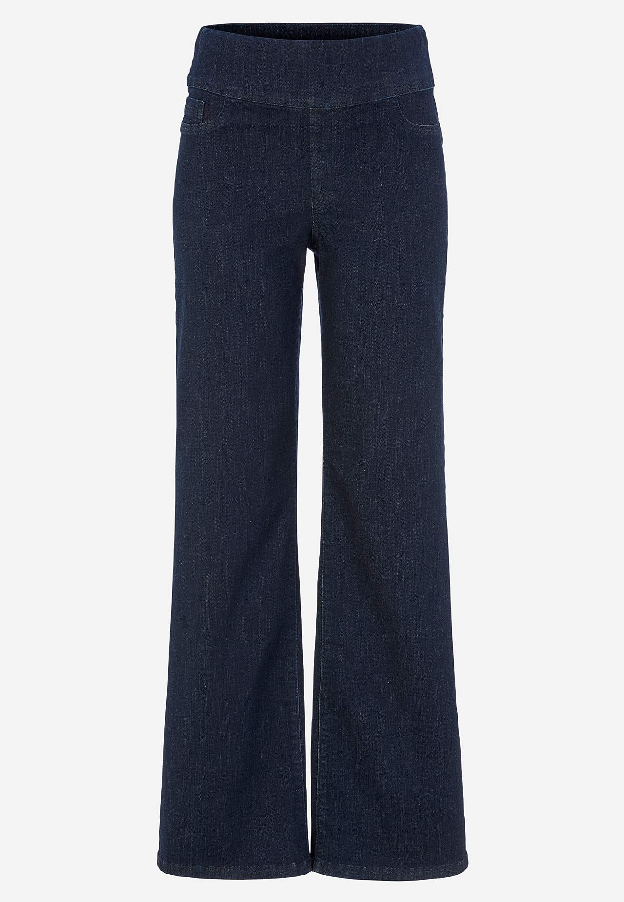 Jeans with high elasticized waist