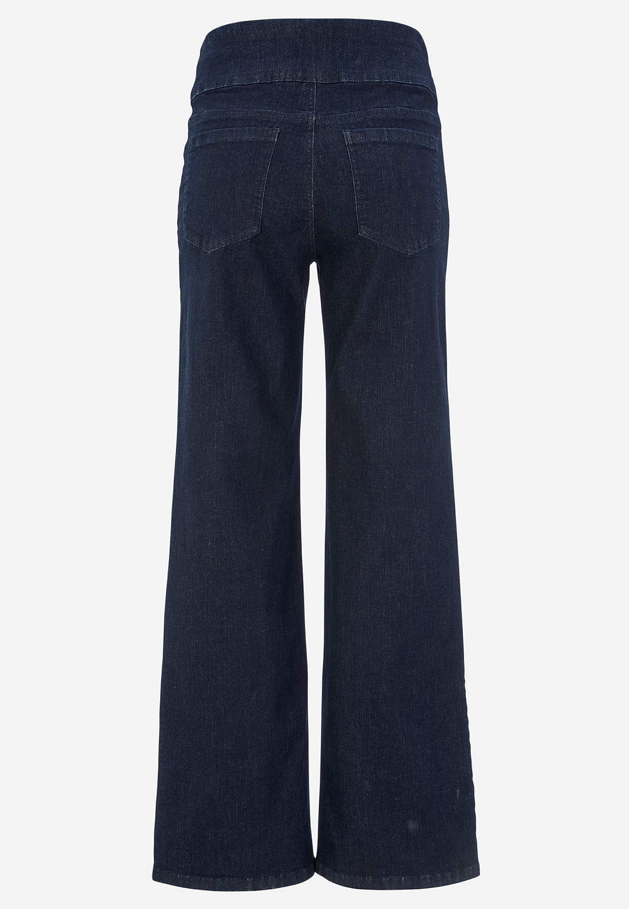 Jeans with high elasticized waist