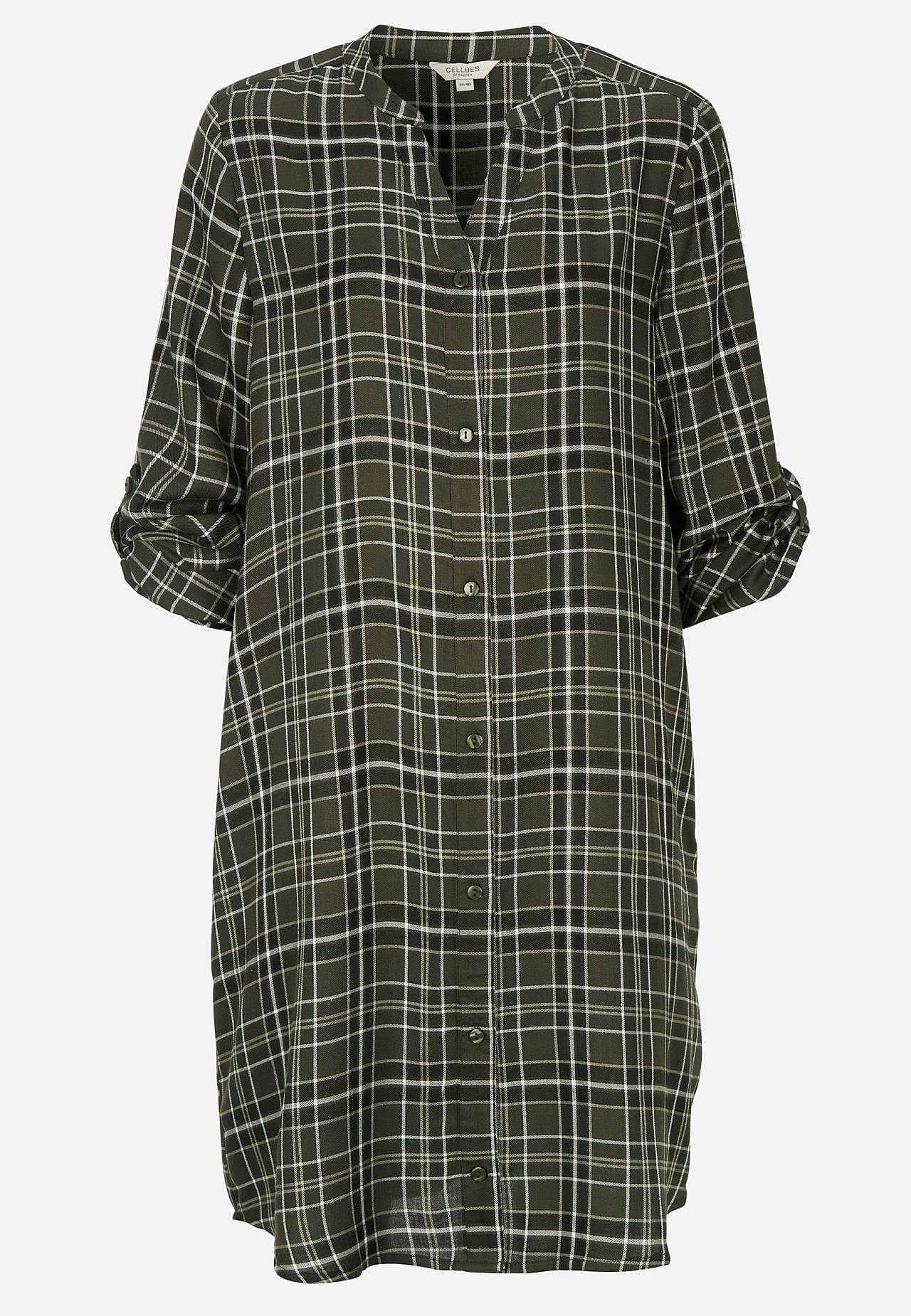 Woven shirt dress with pockets