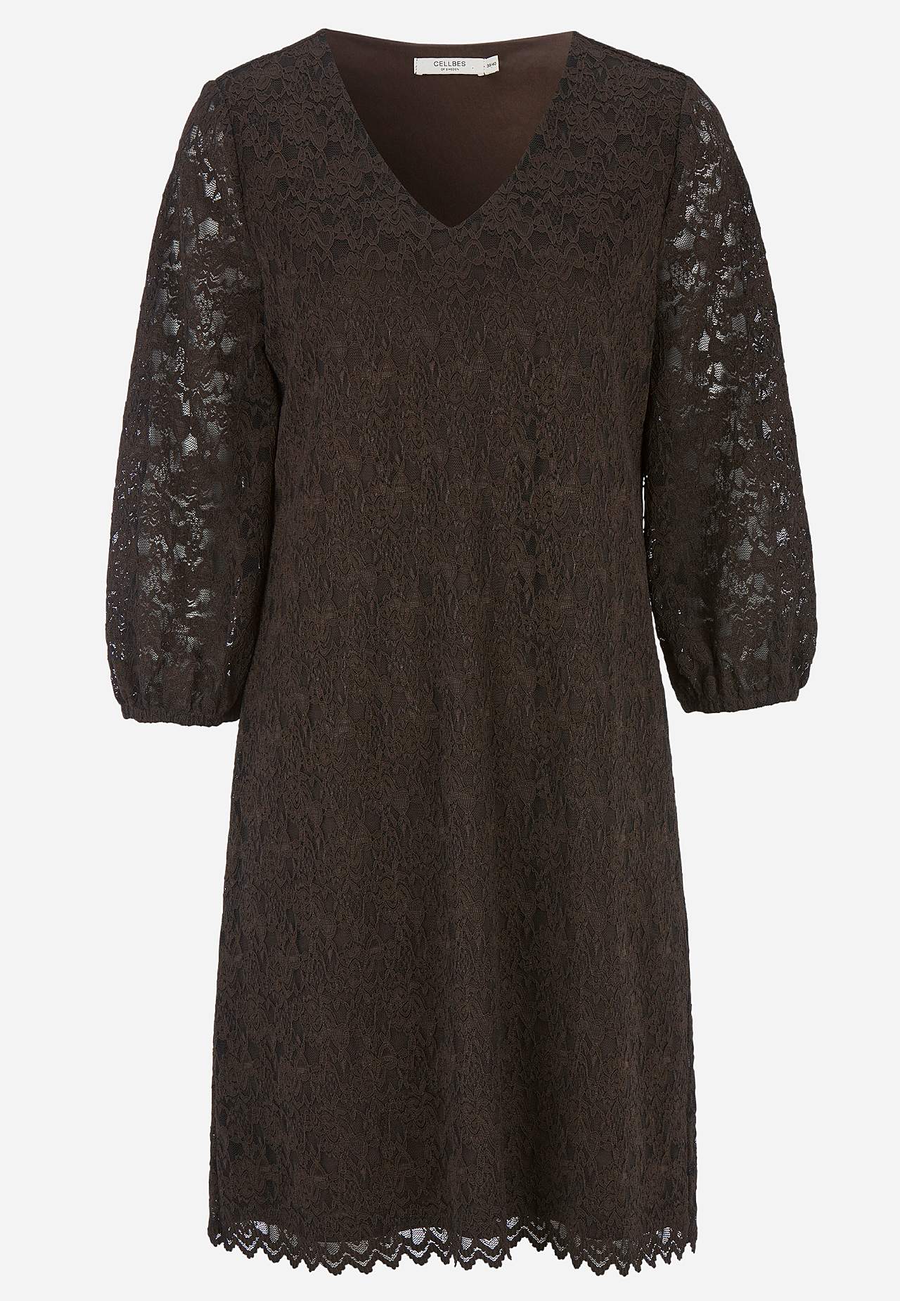 V-neck lace dress