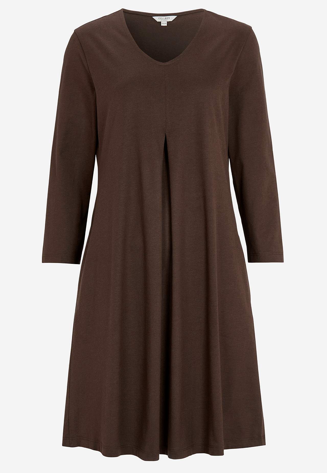 V-neck jersey dress