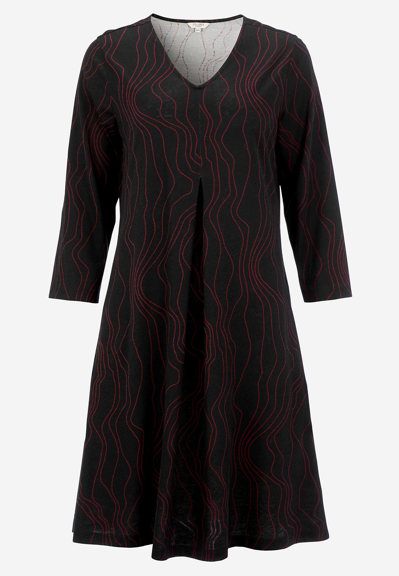 V-neck jersey dress
