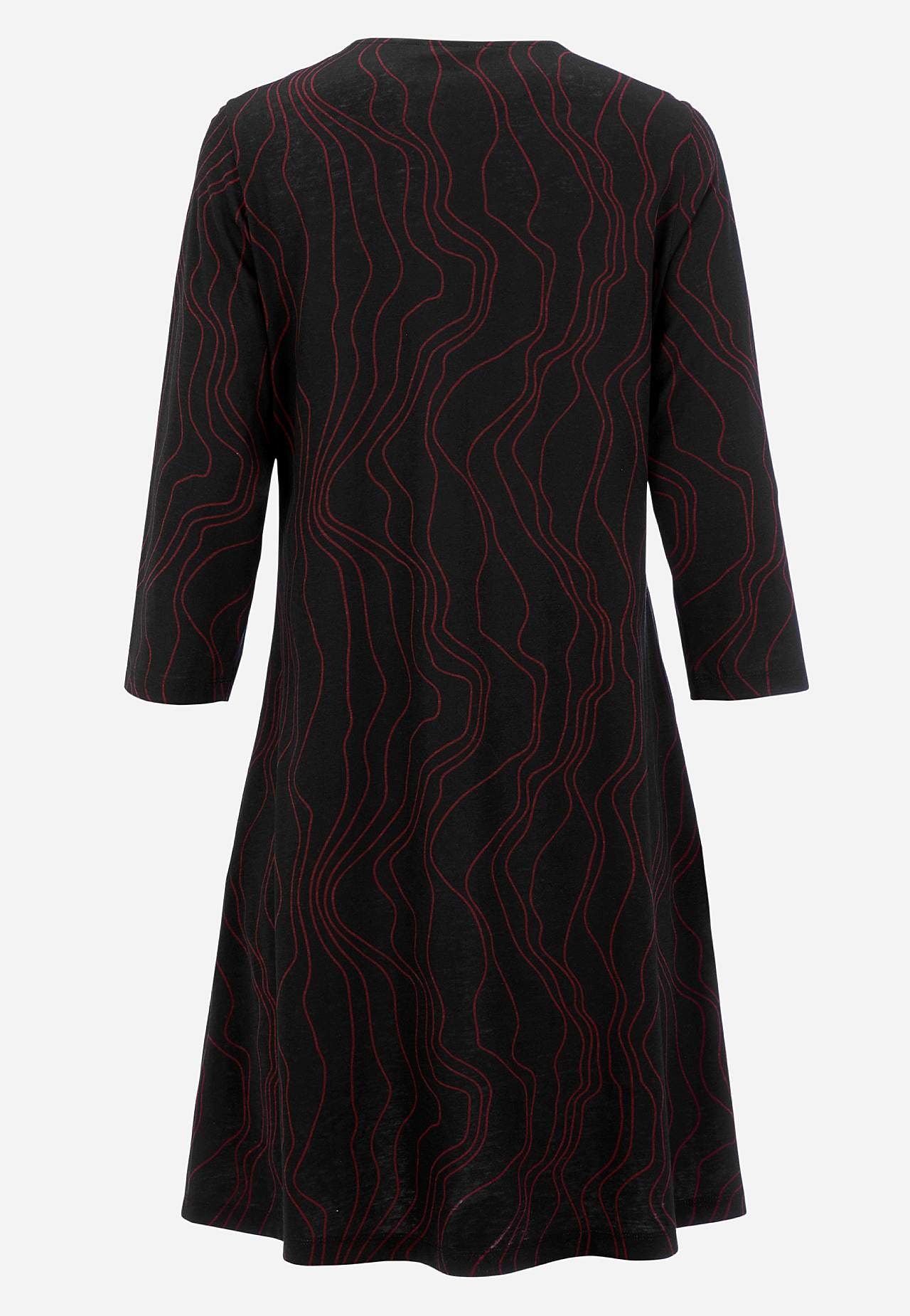 V-neck jersey dress